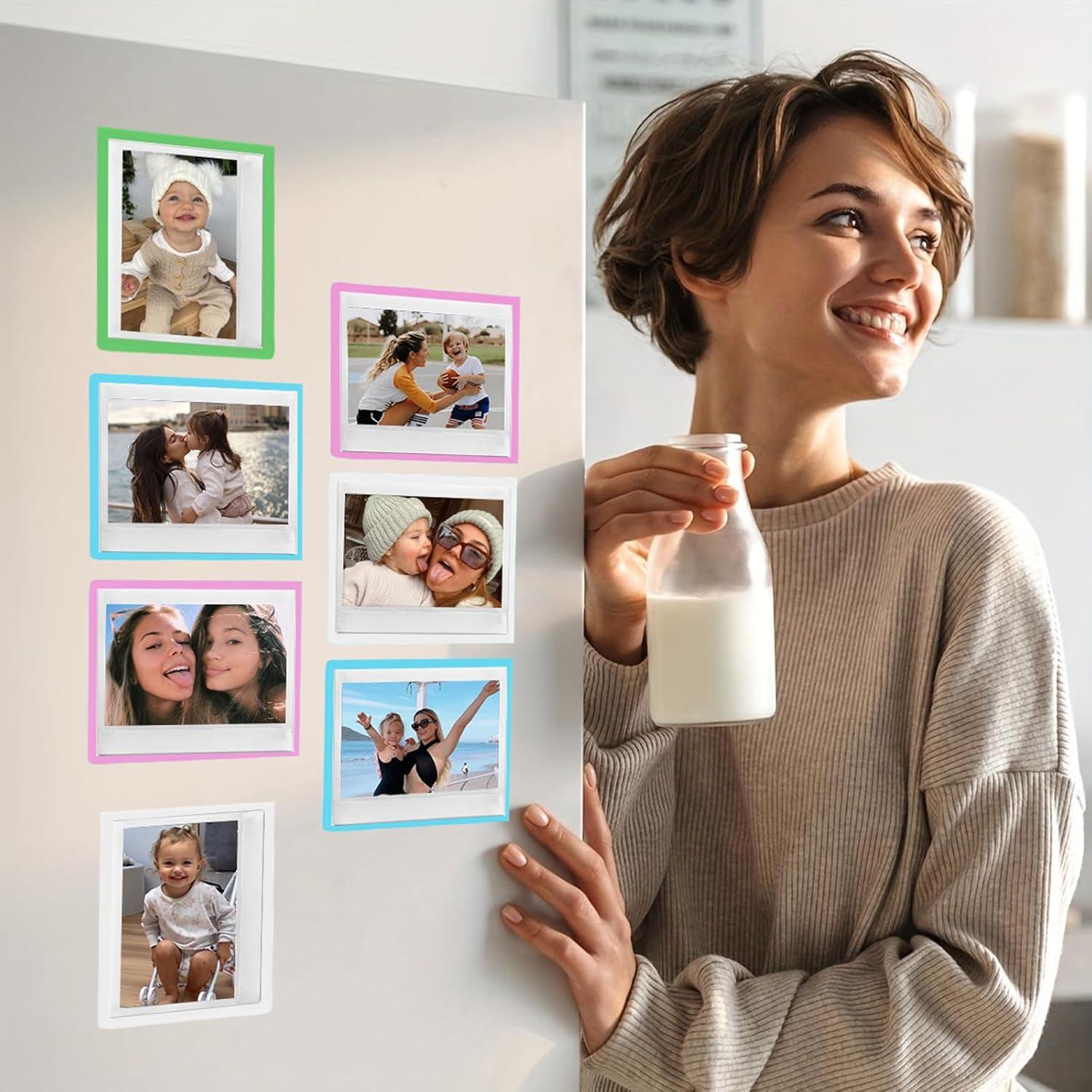 30 Marcos Magnéticos Coloridos WOGOZAN para Fotos Polaroid