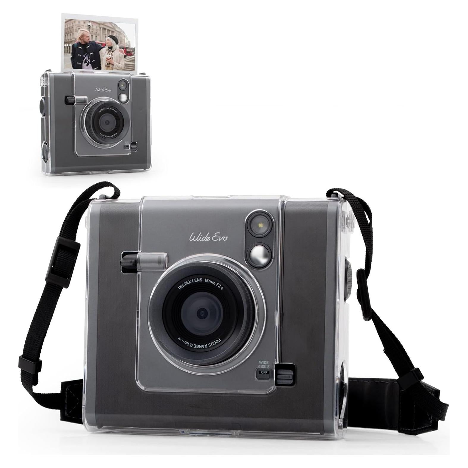 Funda Transparente MUZIRI KINOKOO para Cámara Fuji Instax Wide EVO