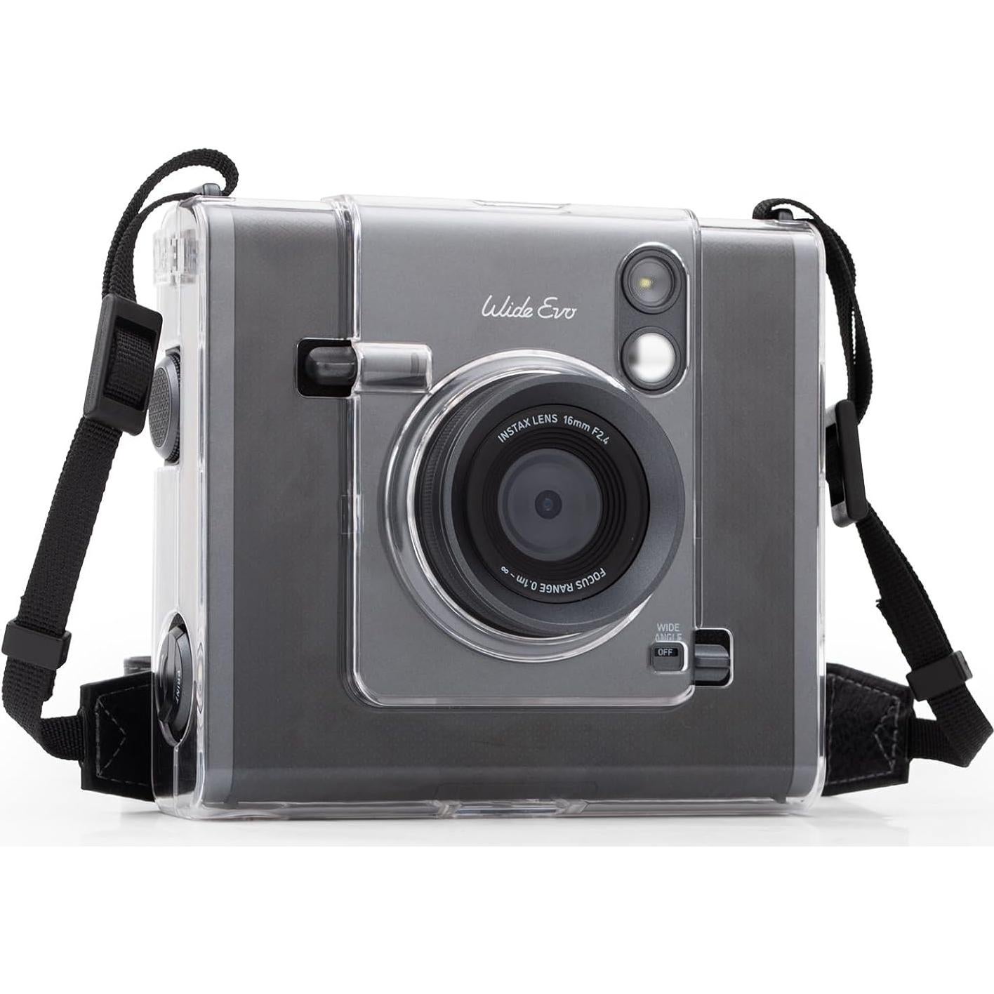 Funda Transparente MUZIRI KINOKOO para Cámara Fuji Instax Wide EVO