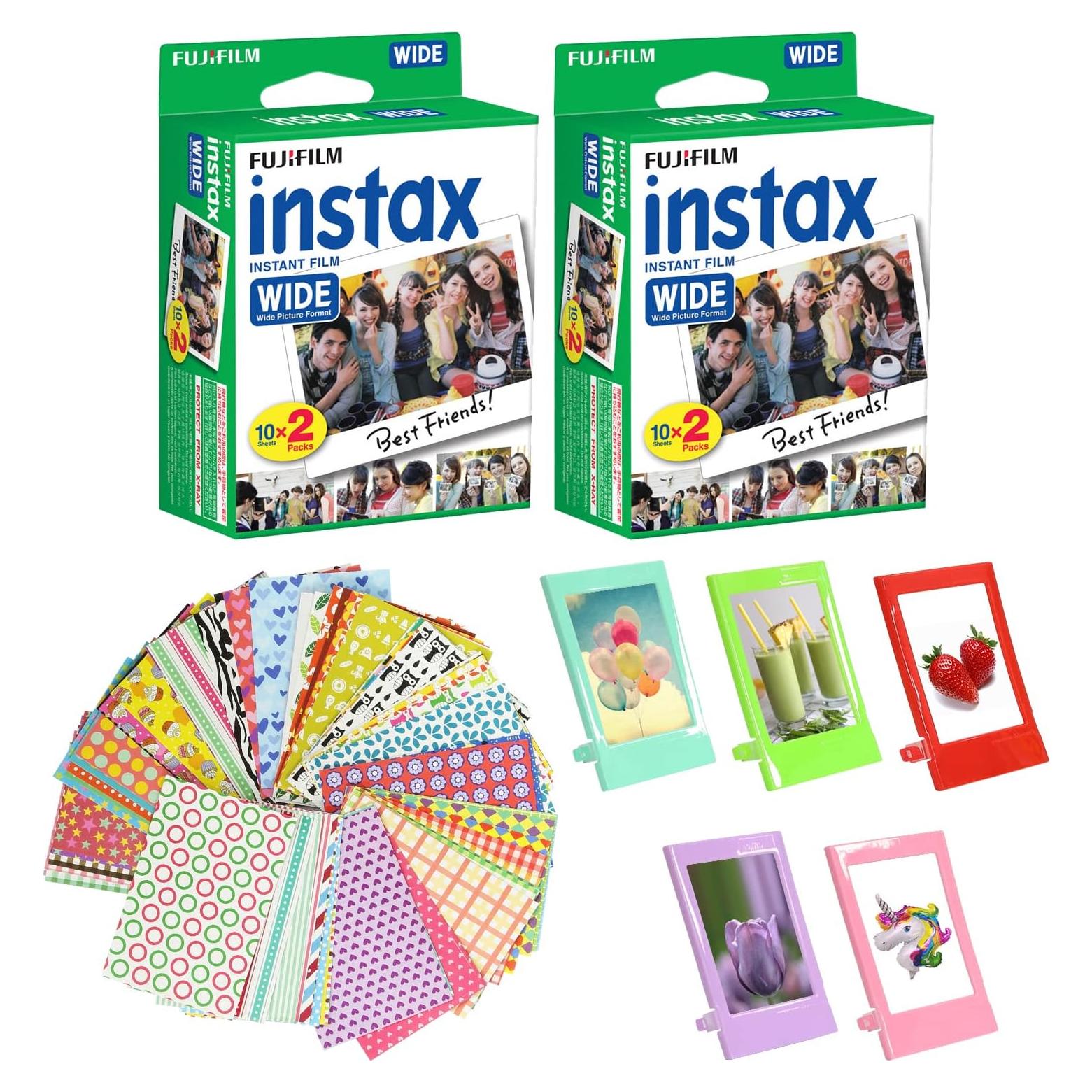 Película Instantánea Fujifilm Instax Wide 40 Hojas + Accesorios