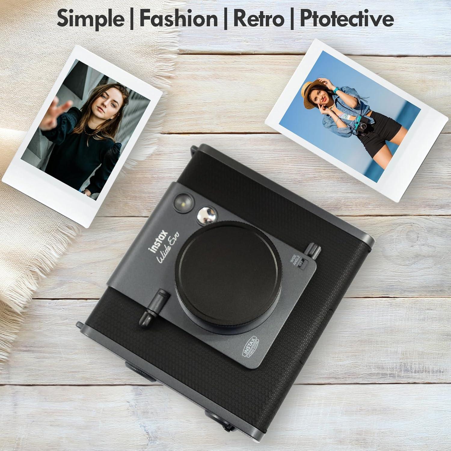 Tapa de Lente HIYQIN para Fuji Instax Wide Evo - Aluminio Negro