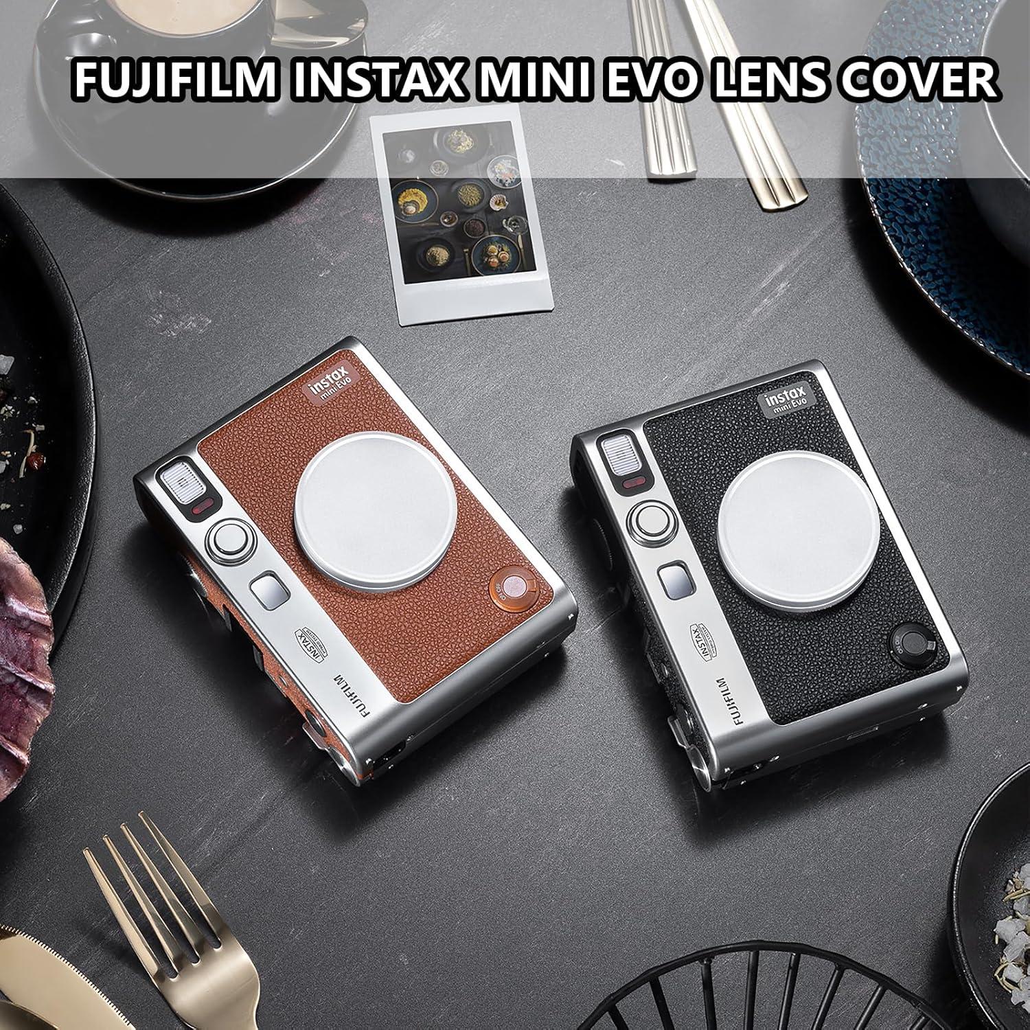 Accesorios para cámara Fujifilm Instax Mini Evo - Tapa de lente, álbum y protector