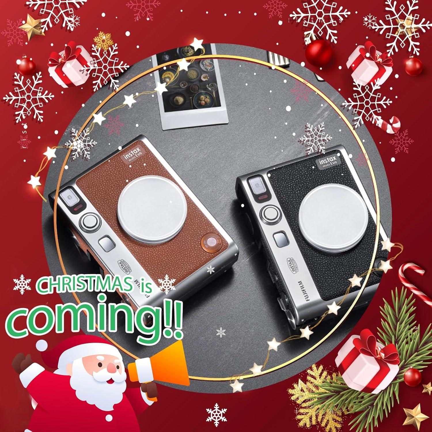 Accesorios para cámara Fujifilm Instax Mini Evo - Tapa de lente, álbum y protector