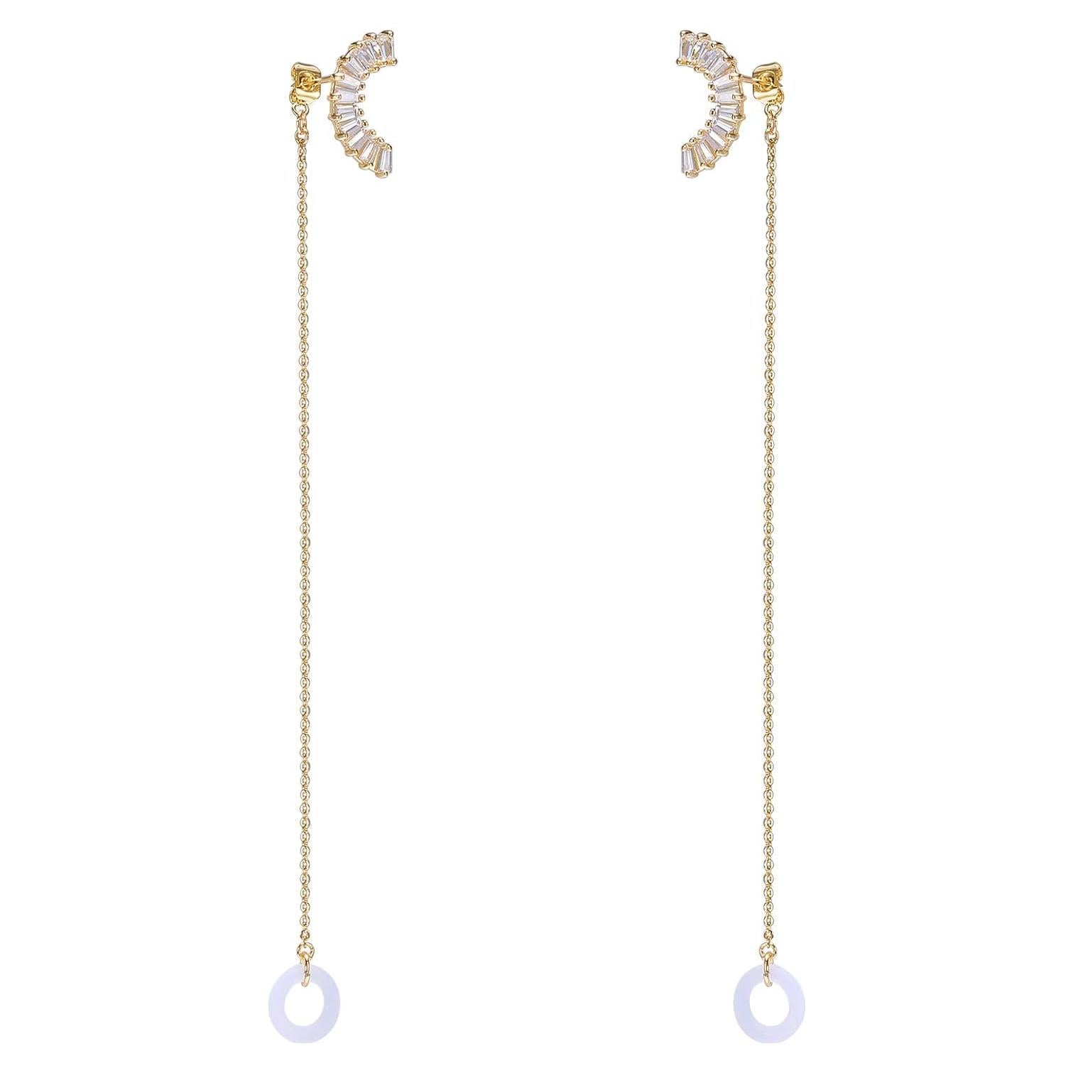 Pendientes Antipérdida AoedeJ para AirPods Pro 1 y 2 Oro 14K