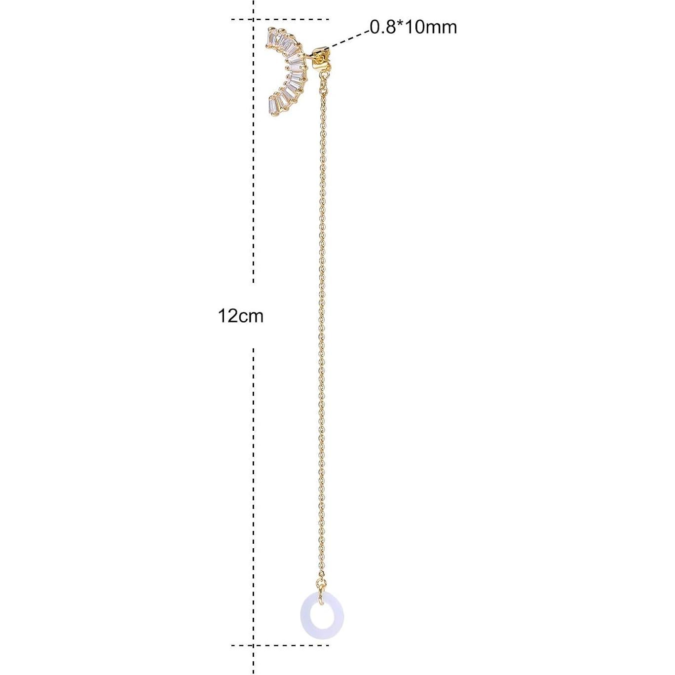 Pendientes Antipérdida AoedeJ para AirPods Pro 1 y 2 Oro 14K