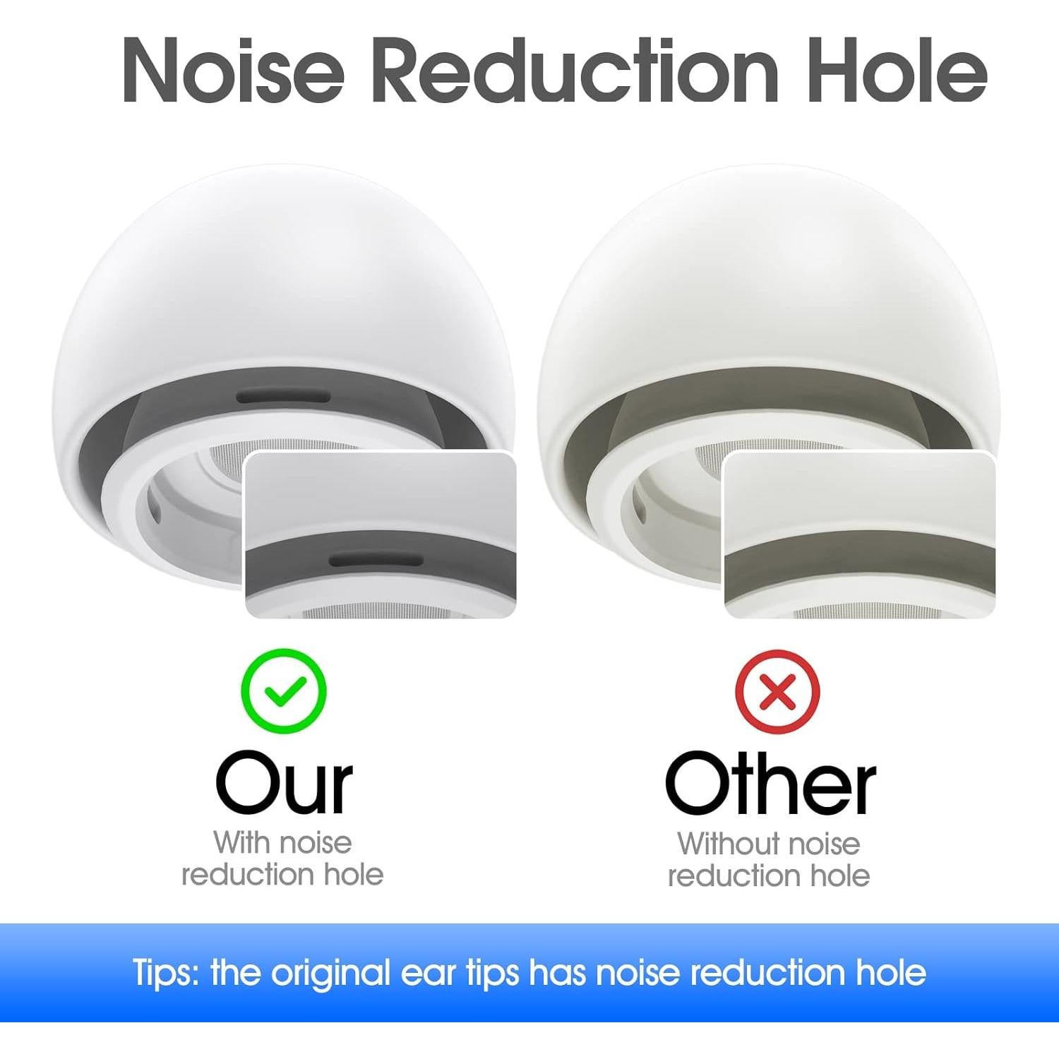 Puntas de Silicona Antideslizantes para AirPods Pro - 3 Pairs