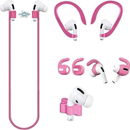 Set Antipérdida 4 en 1 Loirtlluy para Airpods Pro Rosa