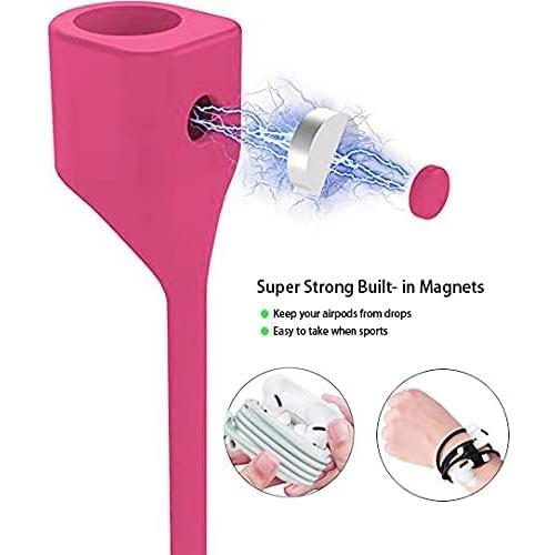 Set Antipérdida 4 en 1 Loirtlluy para Airpods Pro Rosa