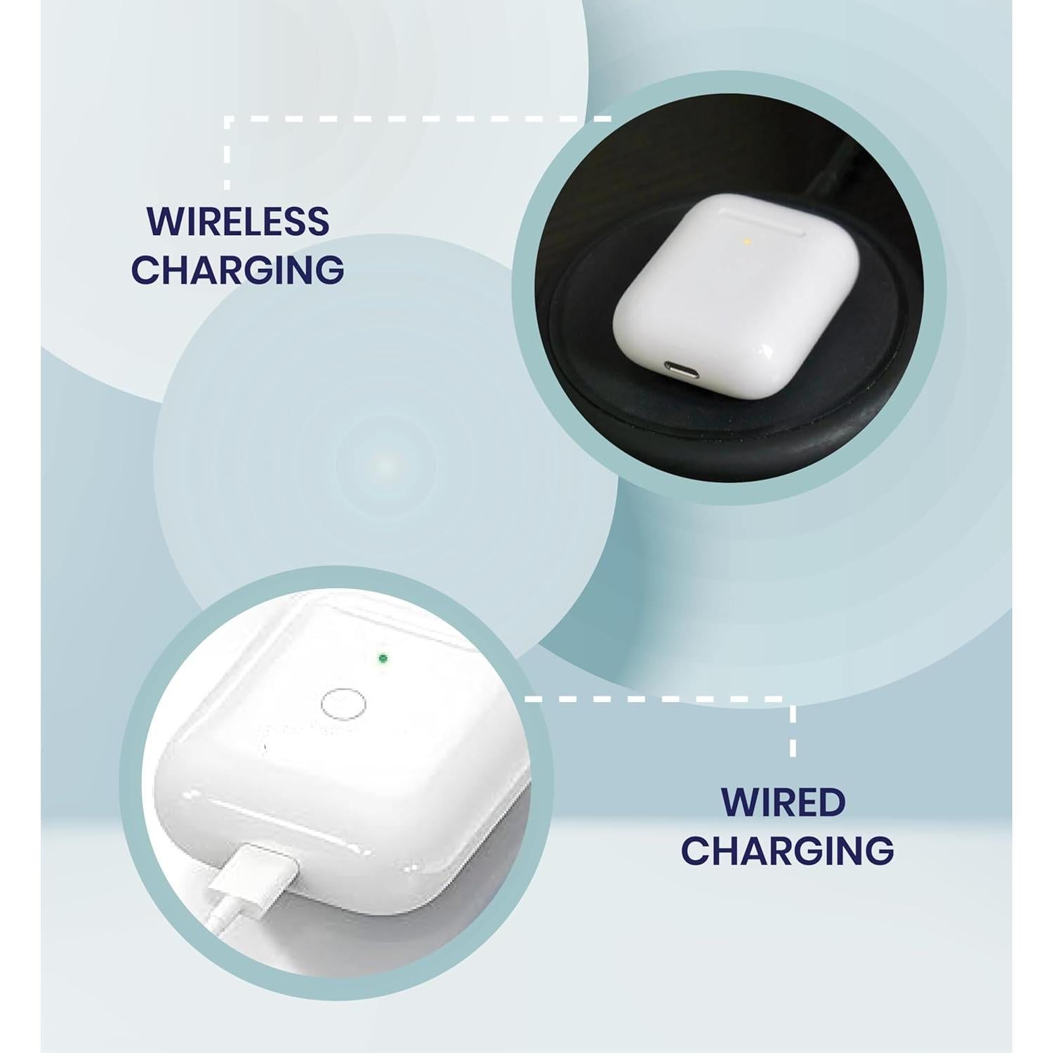 Estuche de Carga Inalámbrico Katnaaz para AirPods 1ª y 2ª Gen