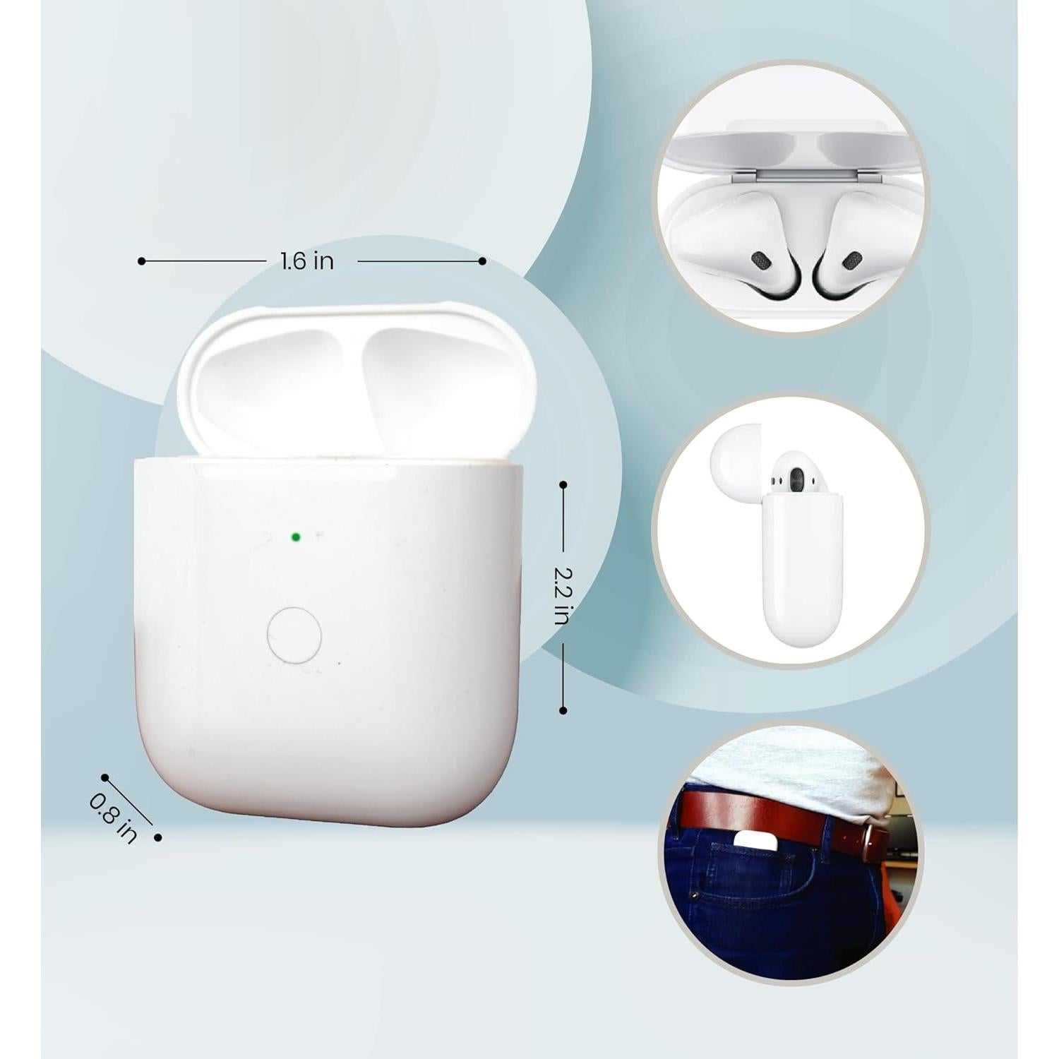 Estuche de Carga Inalámbrico Katnaaz para AirPods 1ª y 2ª Gen