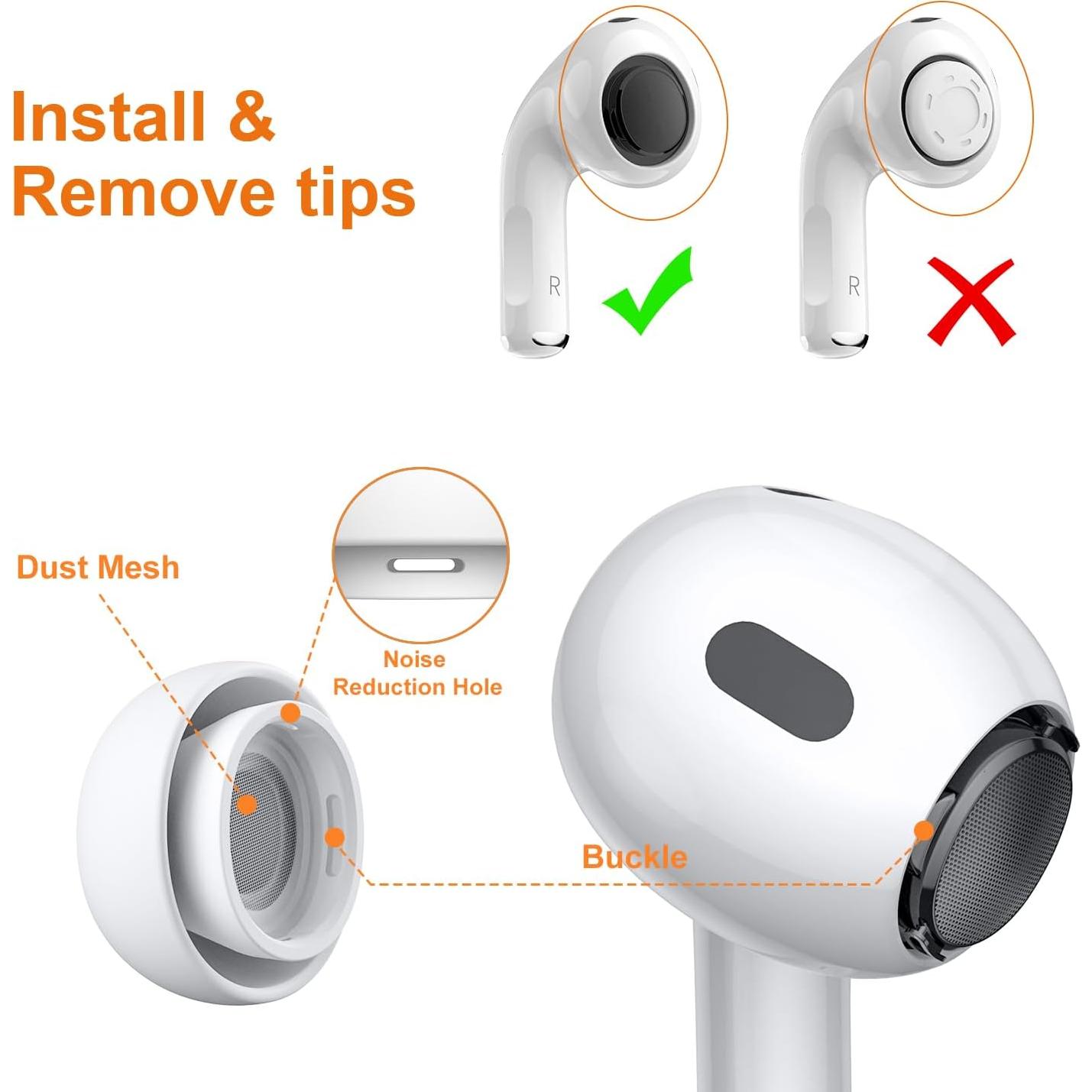 Puntas de Silicona Link Dream para AirPods Pro - 6 Piezas (S/M/L)