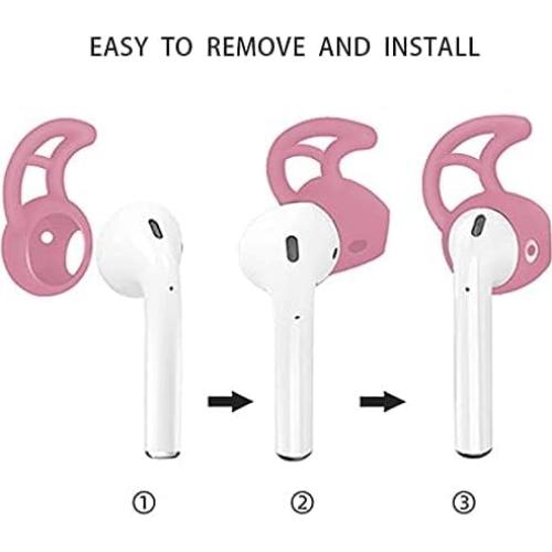 Set Antipérdida 4 en 1 Loirtlluy para Airpods 1 y 2 Rosa