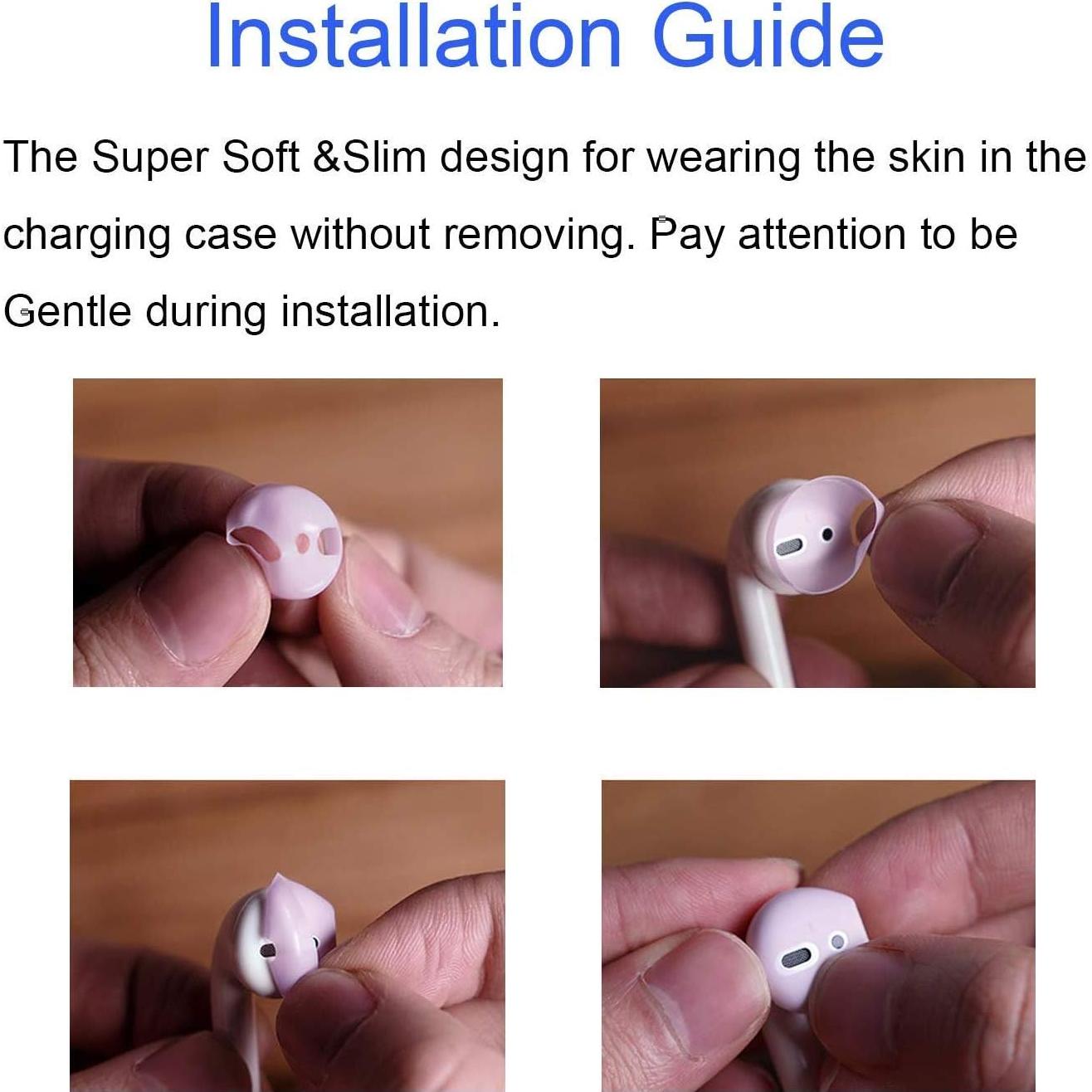 Cubiertas Antideslizantes BLLQ para AirPods 1ra y 2da gen - 3 Pares