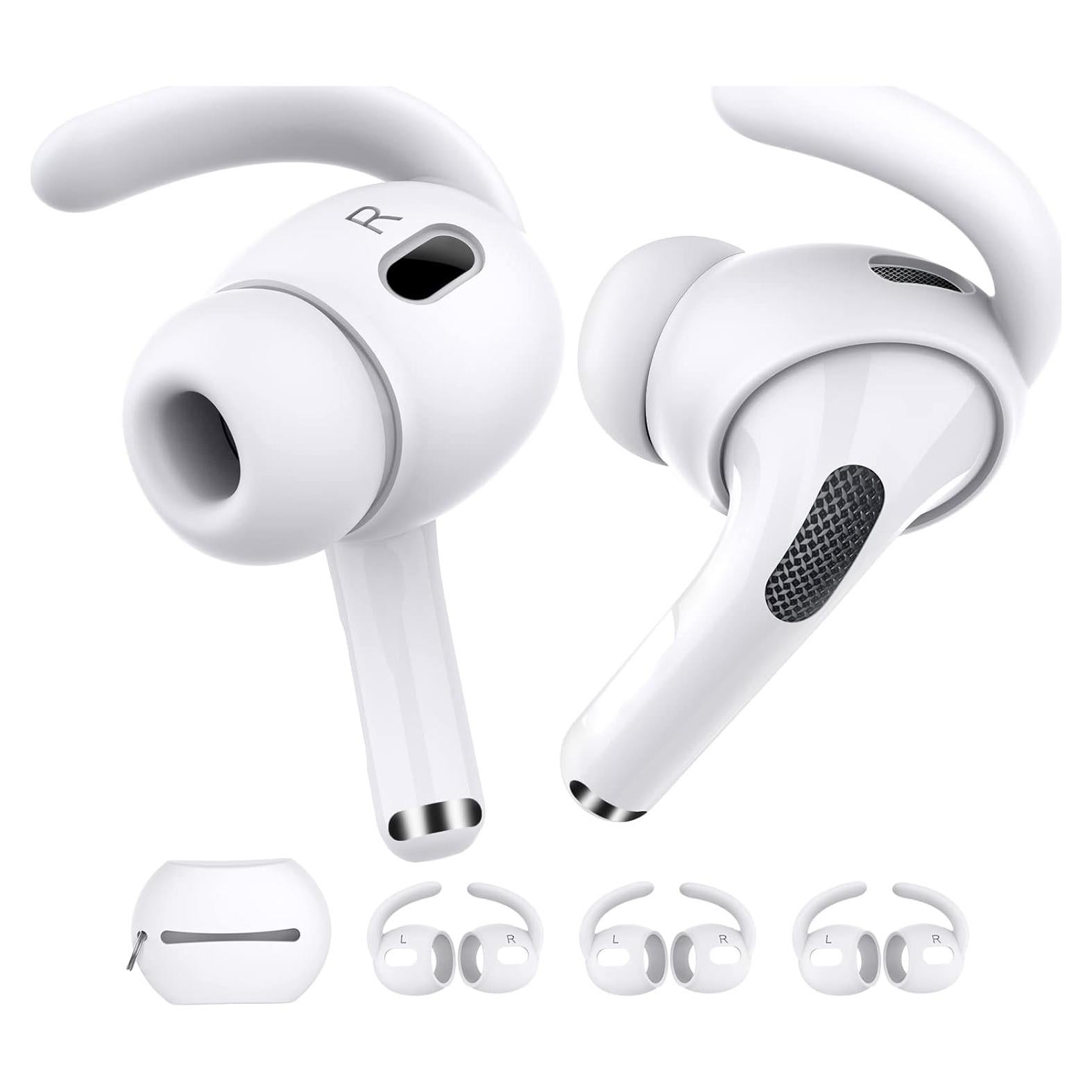 Ganchos Antideslizantes AhaStyle para AirPods Pro 2 - 3 Pares Blancos