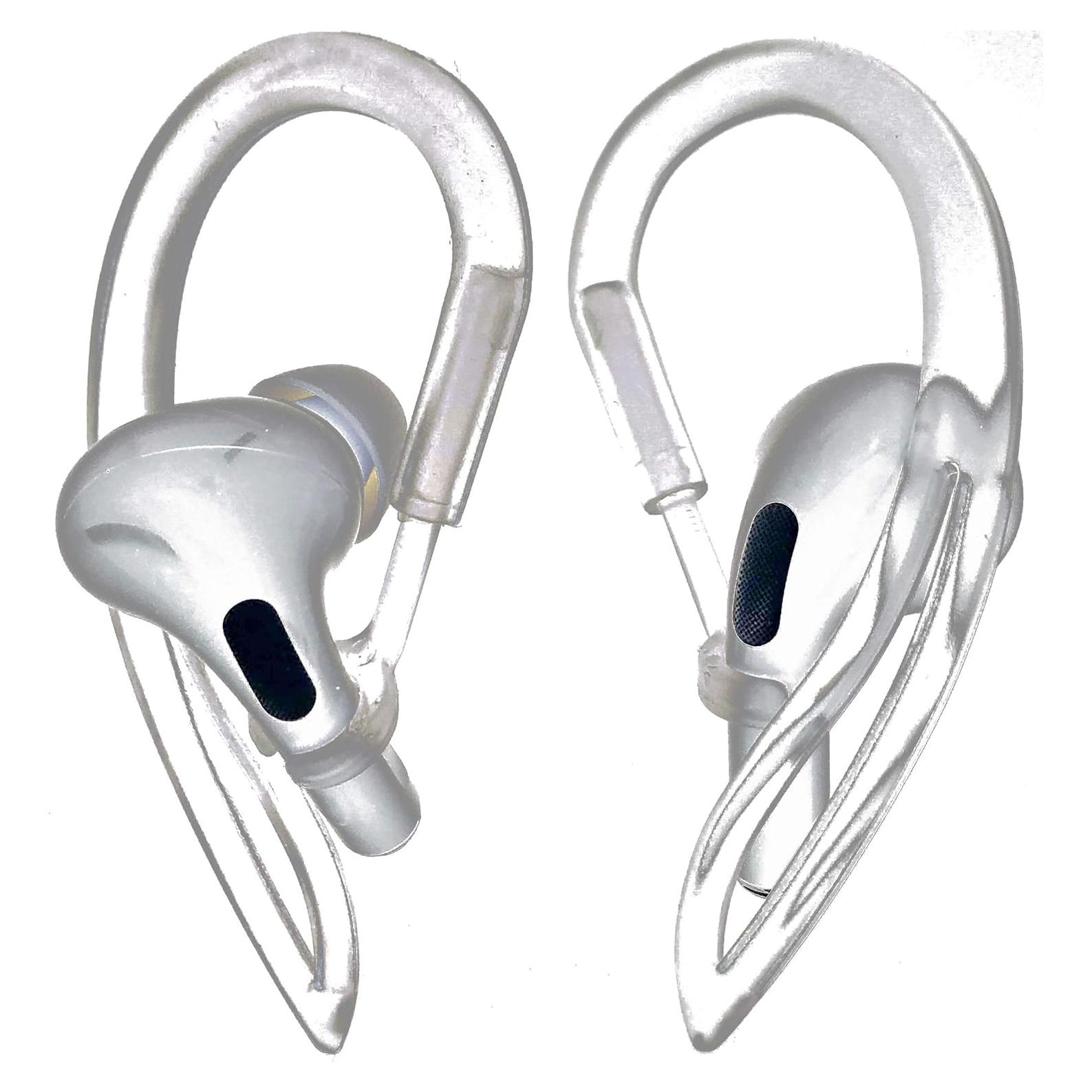 Ganchos Antideslizantes JNSA para AirPods Pro - 1 Par Transparente