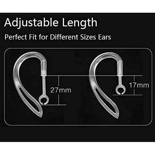 Ganchos Antideslizantes JNSA para AirPods Pro - 1 Par Transparente