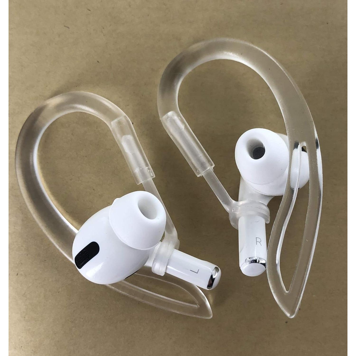 Ganchos Antideslizantes JNSA para AirPods Pro - 1 Par Transparente