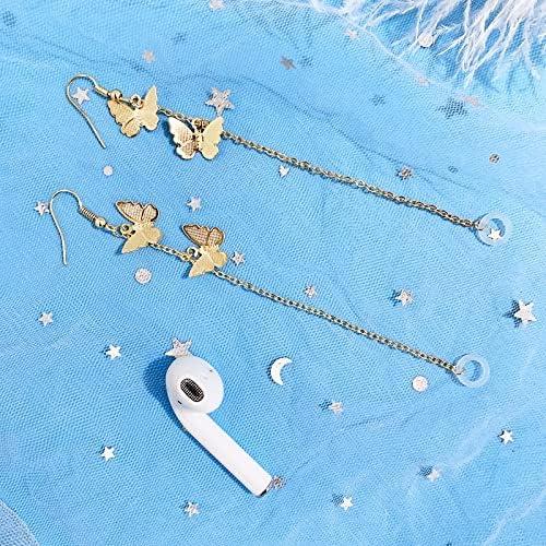 Pendientes Antipérdida para Auriculares Inalámbricos - Mariposa Dorada