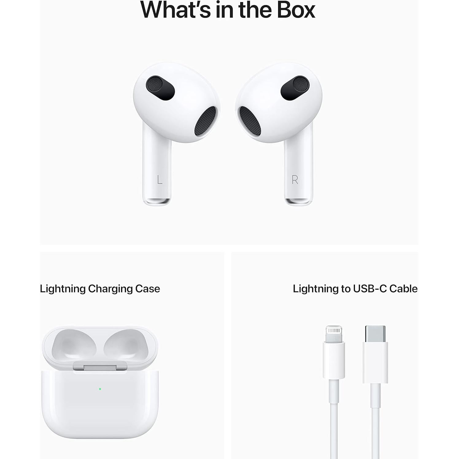 Apple AirPods 3ra Generación Inalámbricos Bluetooth con Estuche