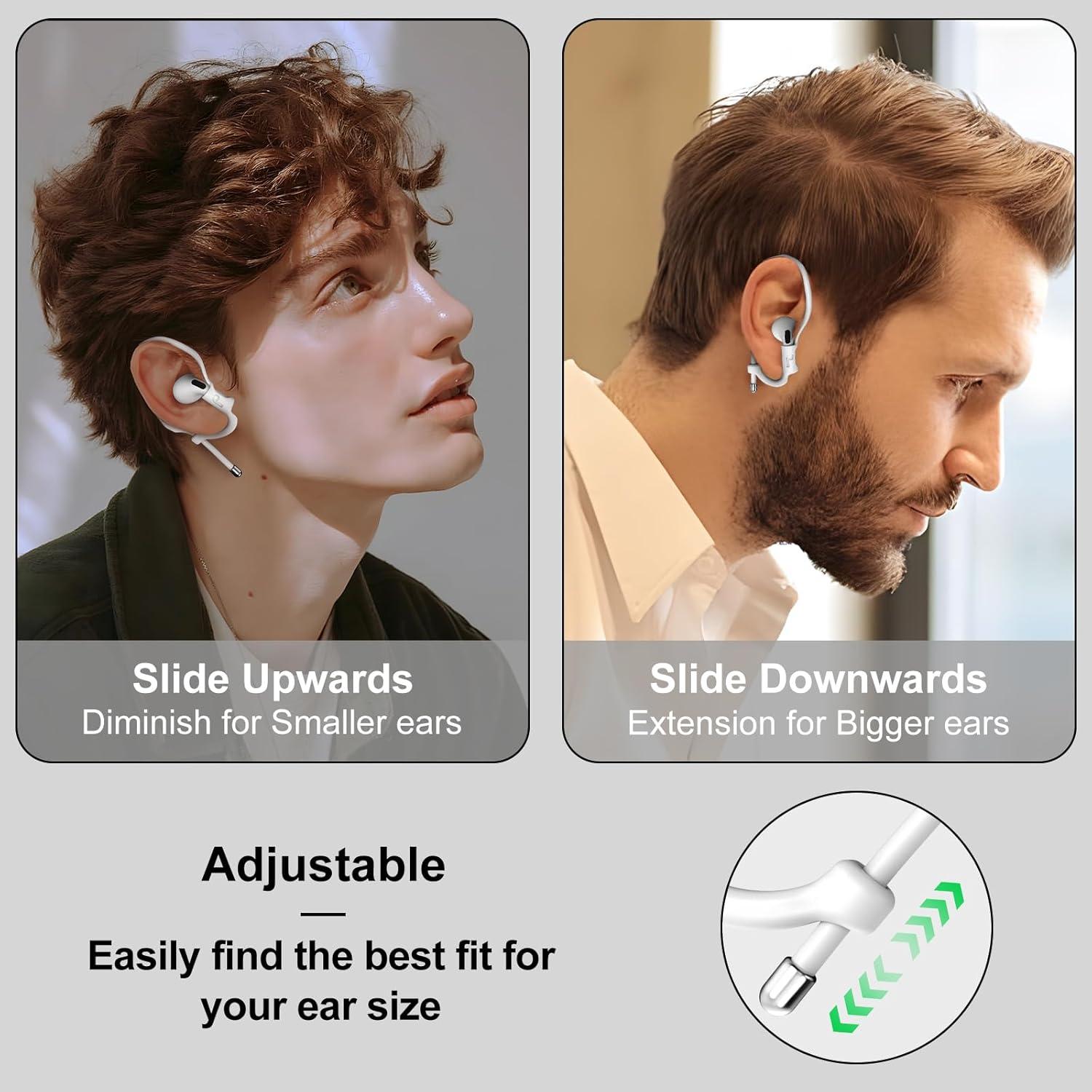 Ganchos Ajustables Haireca para AirPods Pro y Generaciones 1-4