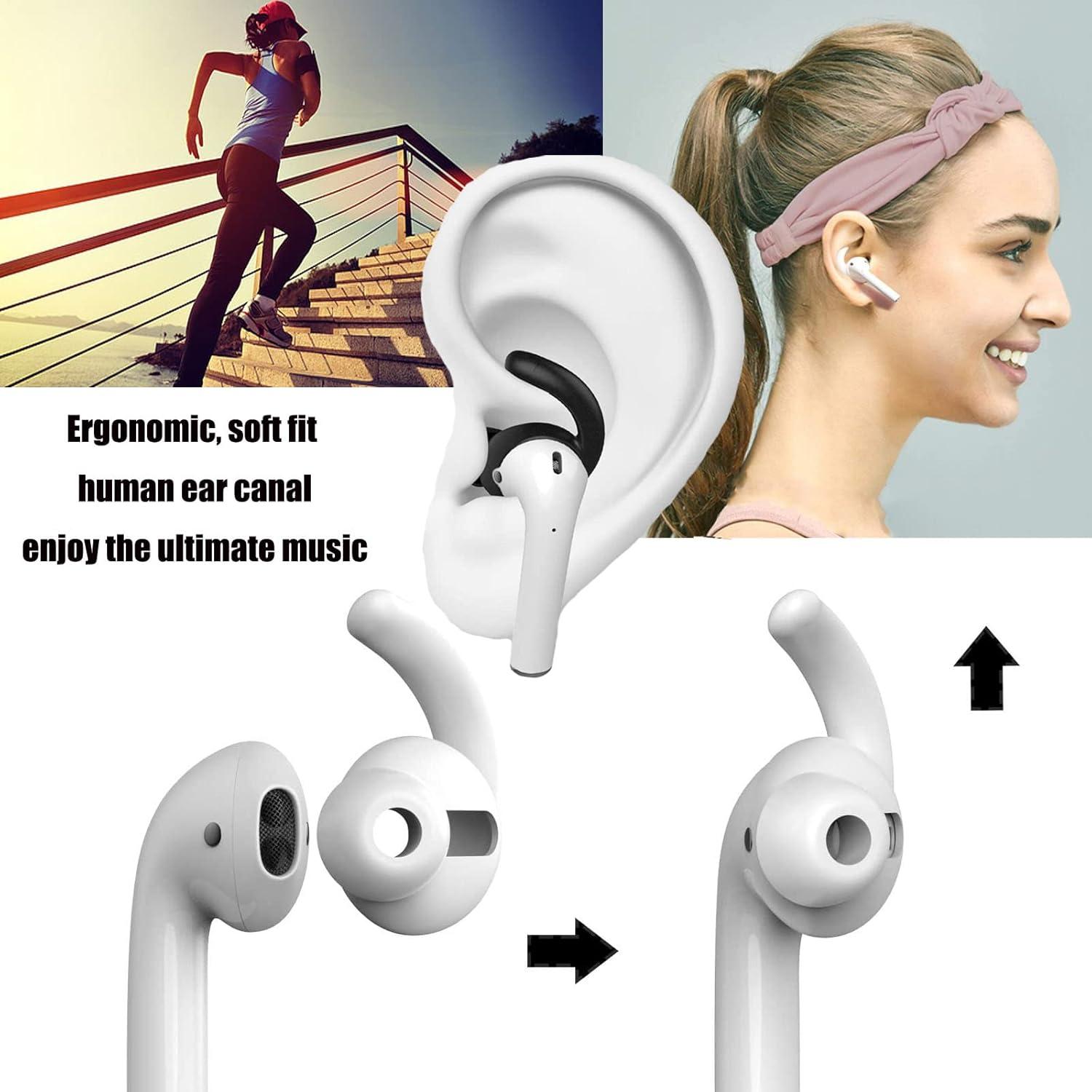 Ganchos de Silicona Antideslizantes para AirPods 1 y 2 - 2 Pares