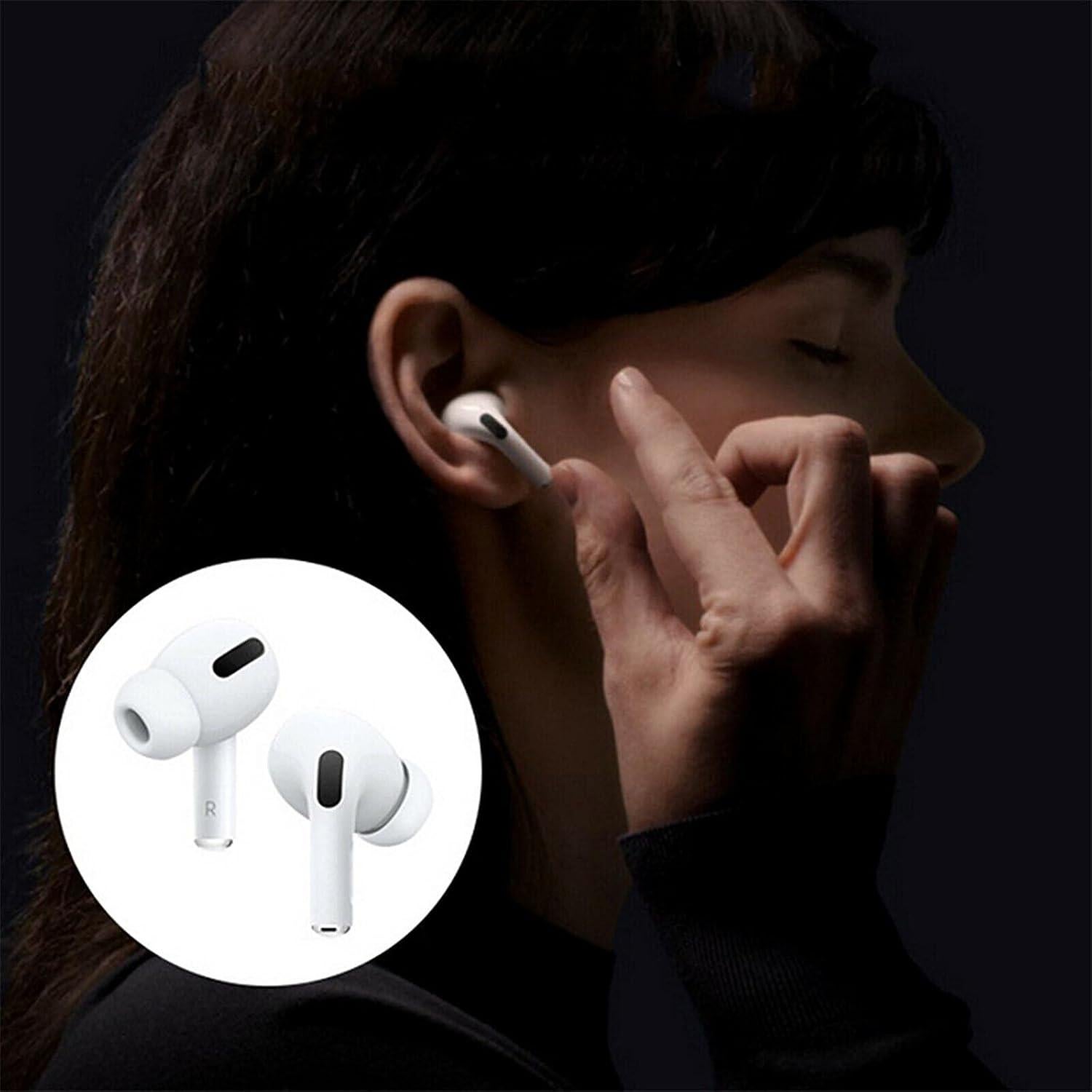 3 Pares Puntas Silicona Reemplazo AirPods Pro 1ra y 2da Gen