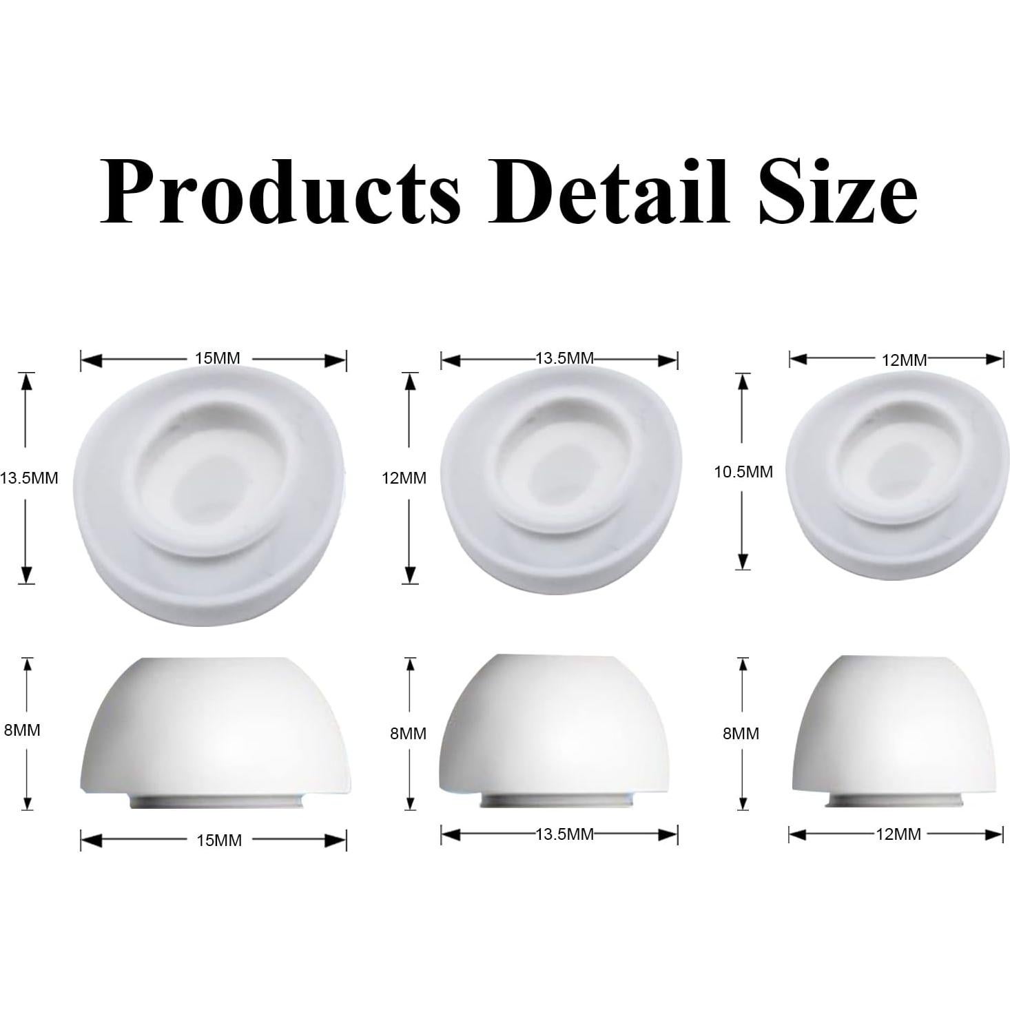 Repuestos de Puntas de Silicona para AirPods Pro - Adhiper (S/M/L)