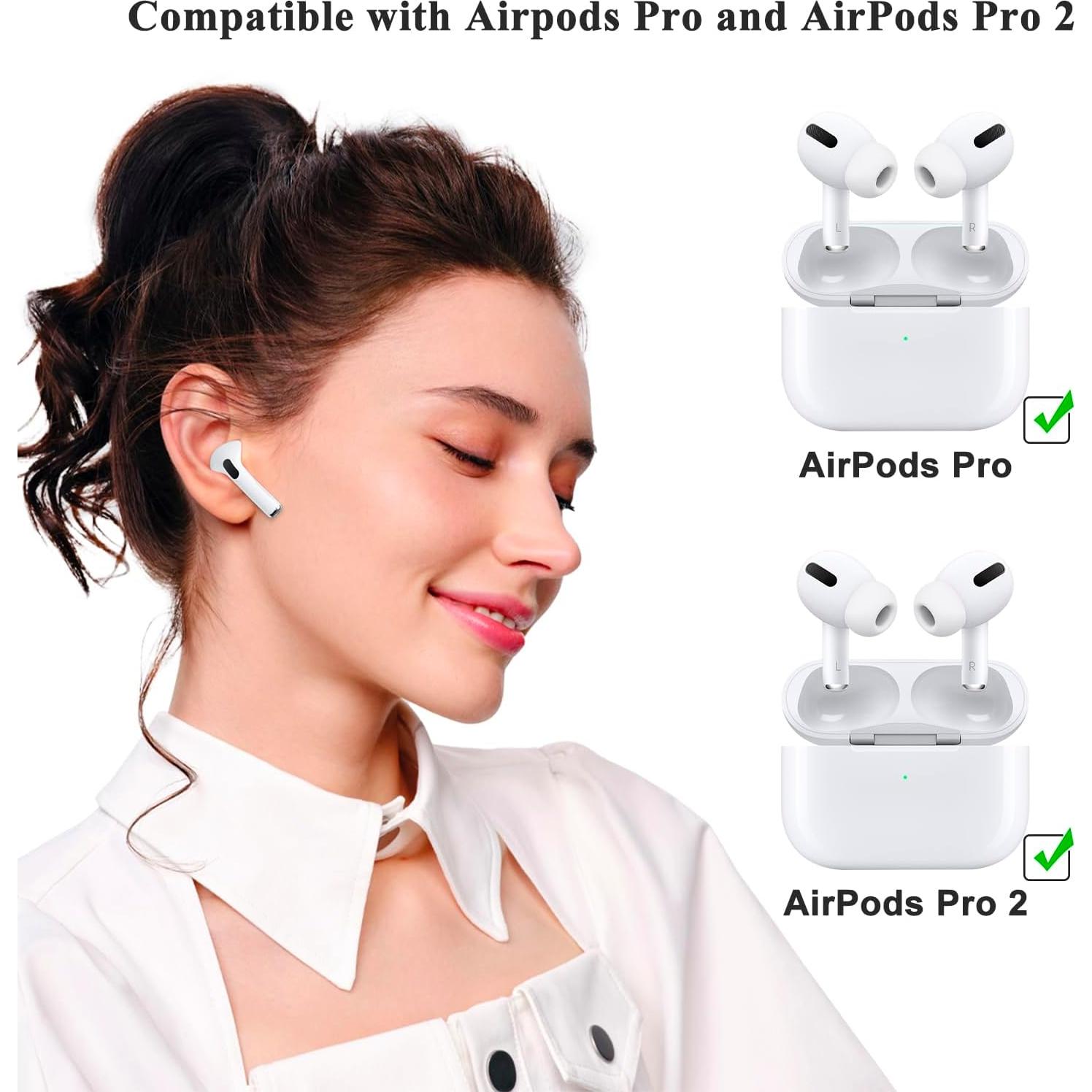 3 Pares Puntas Silicona Repuesto Airpods Pro Meliya con Kit Limpiador