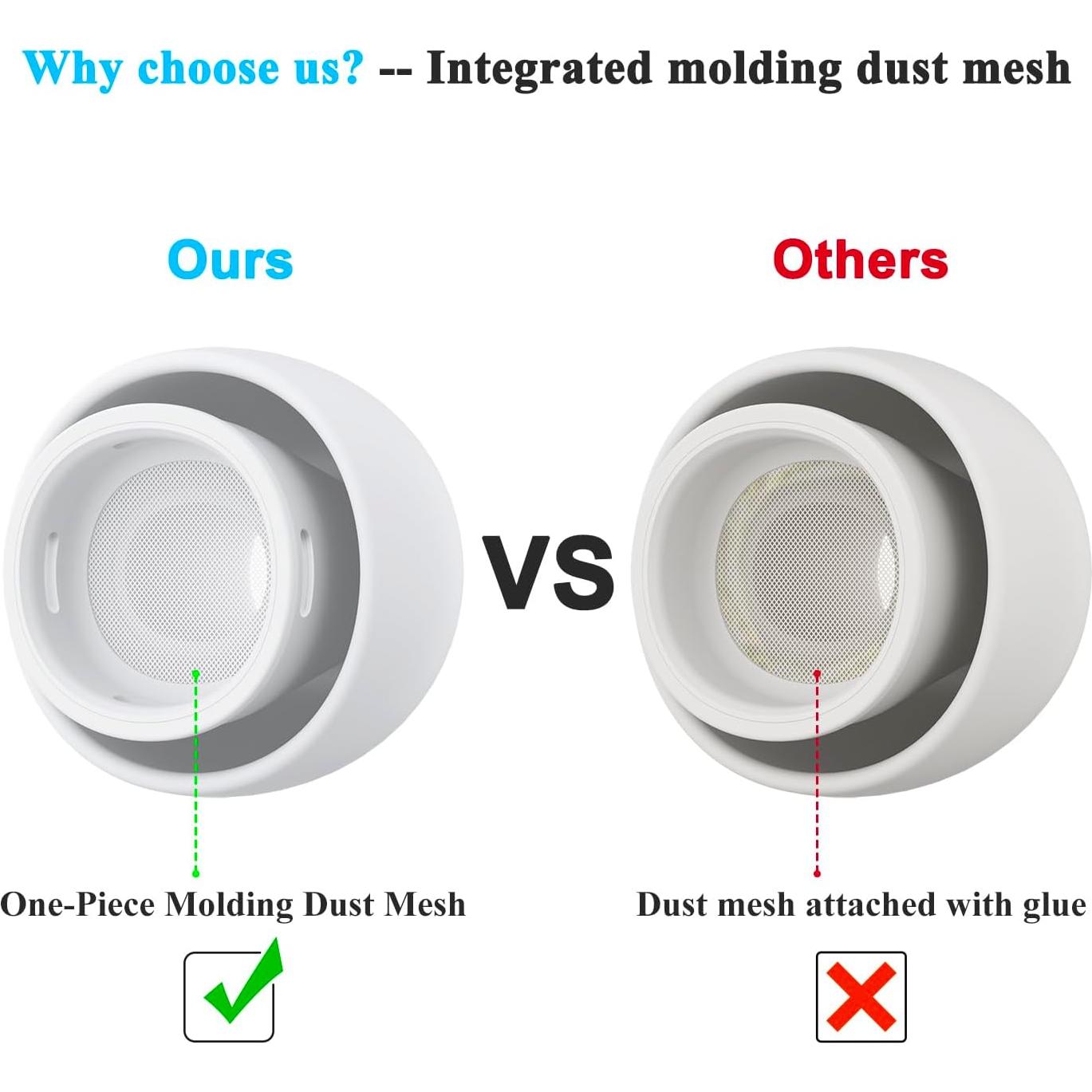 3 Pares Puntas Silicona Repuesto Airpods Pro Meliya con Kit Limpiador