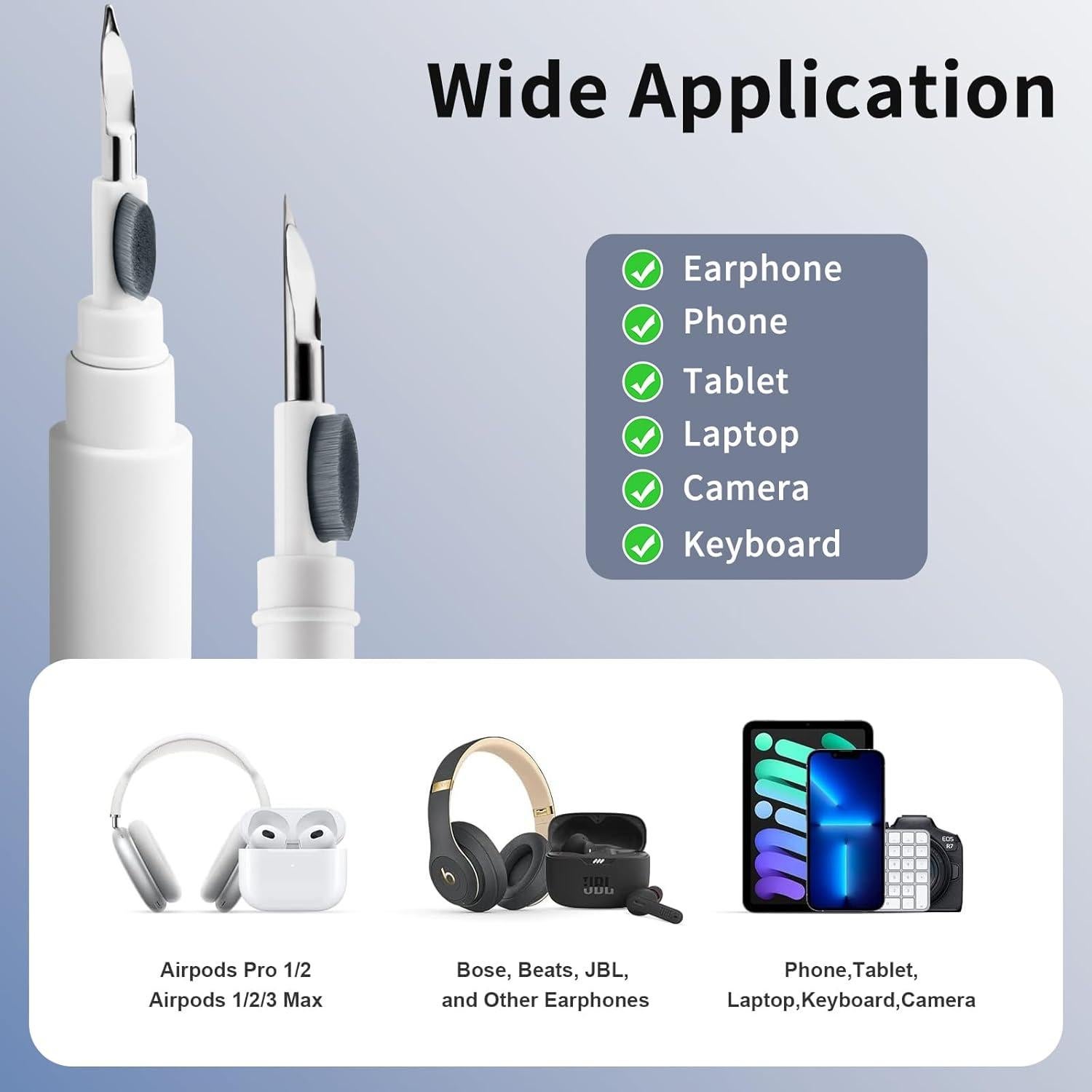 3 Pares Puntas Silicona Repuesto Airpods Pro Meliya con Kit Limpiador