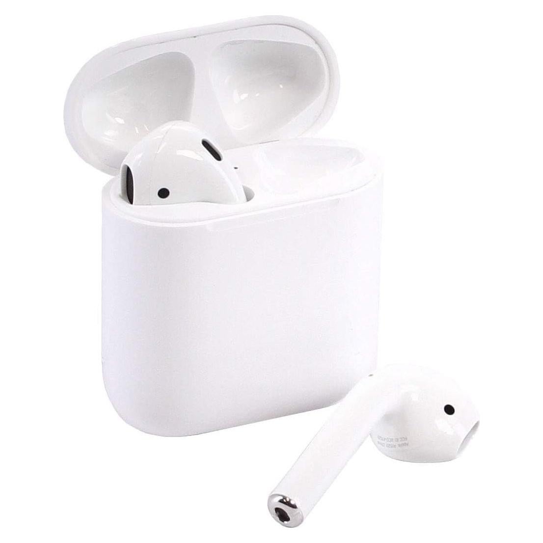 Apple MMEF2AM/A AirPods Wireless Bluetooth Headset for iPhones with iOS 10 or Later White - (Renewed)