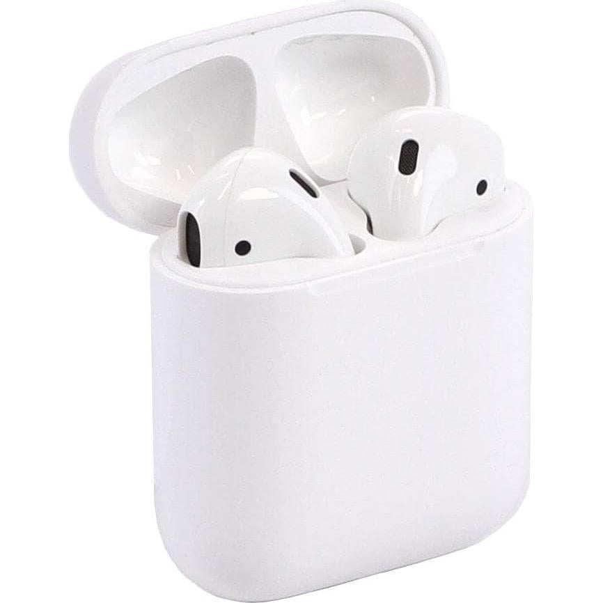 Apple MMEF2AM/A AirPods Wireless Bluetooth Headset for iPhones with iOS 10 or Later White - (Renewed)
