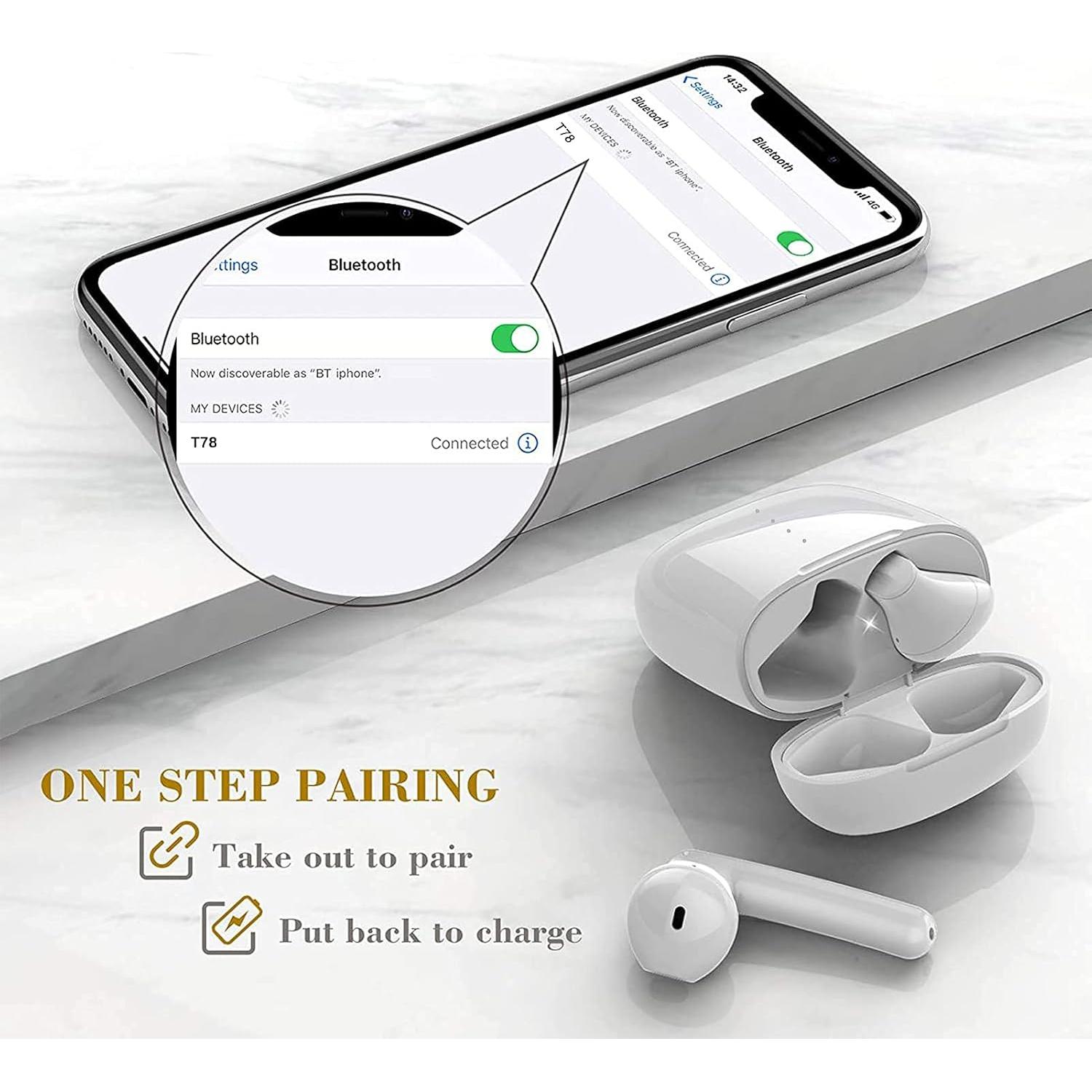 Auriculares Inalámbricos IDAKODU T78 Bluetooth 5.0 IPX8 Estéreo