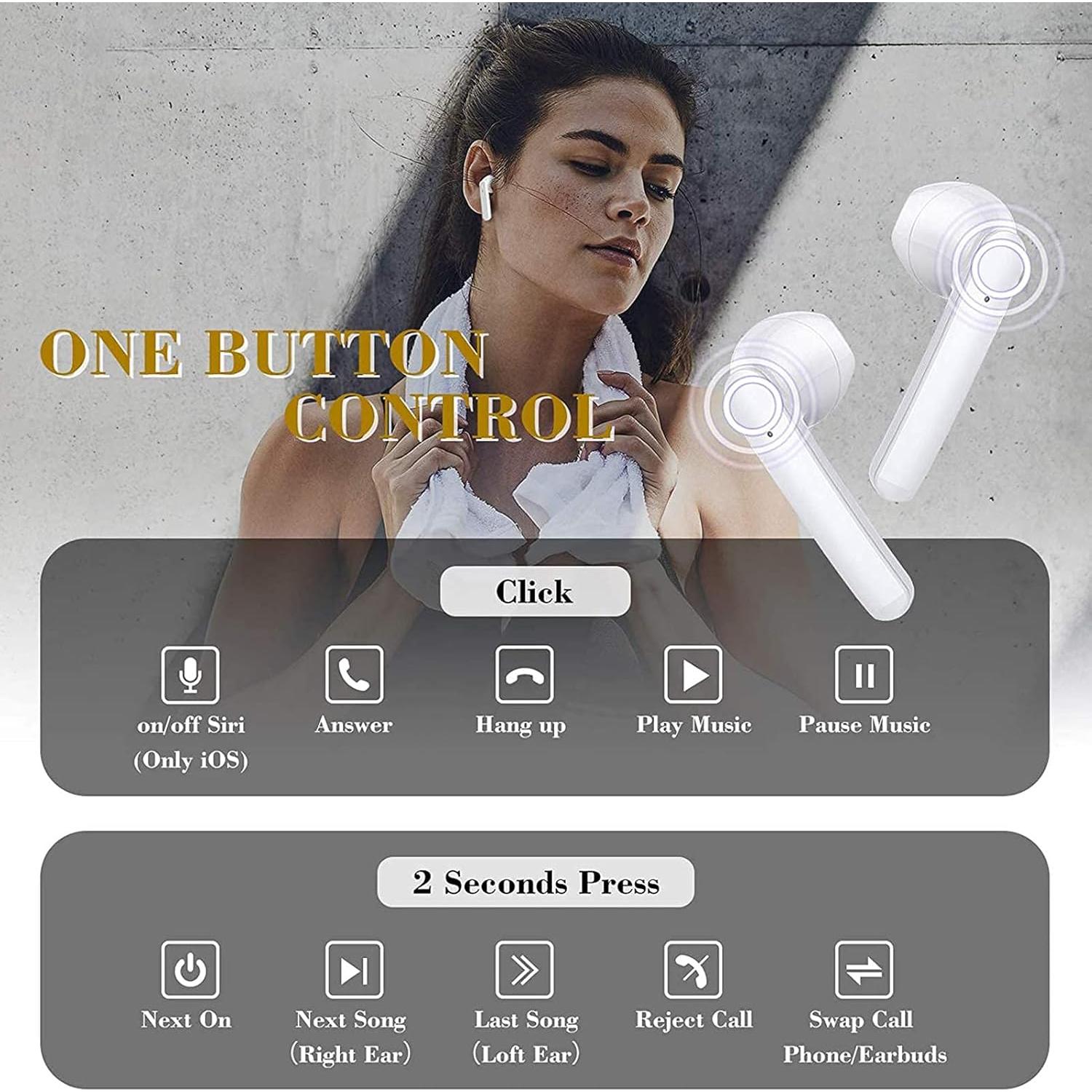 Auriculares Inalámbricos IDAKODU T78 Bluetooth 5.0 IPX8 Estéreo