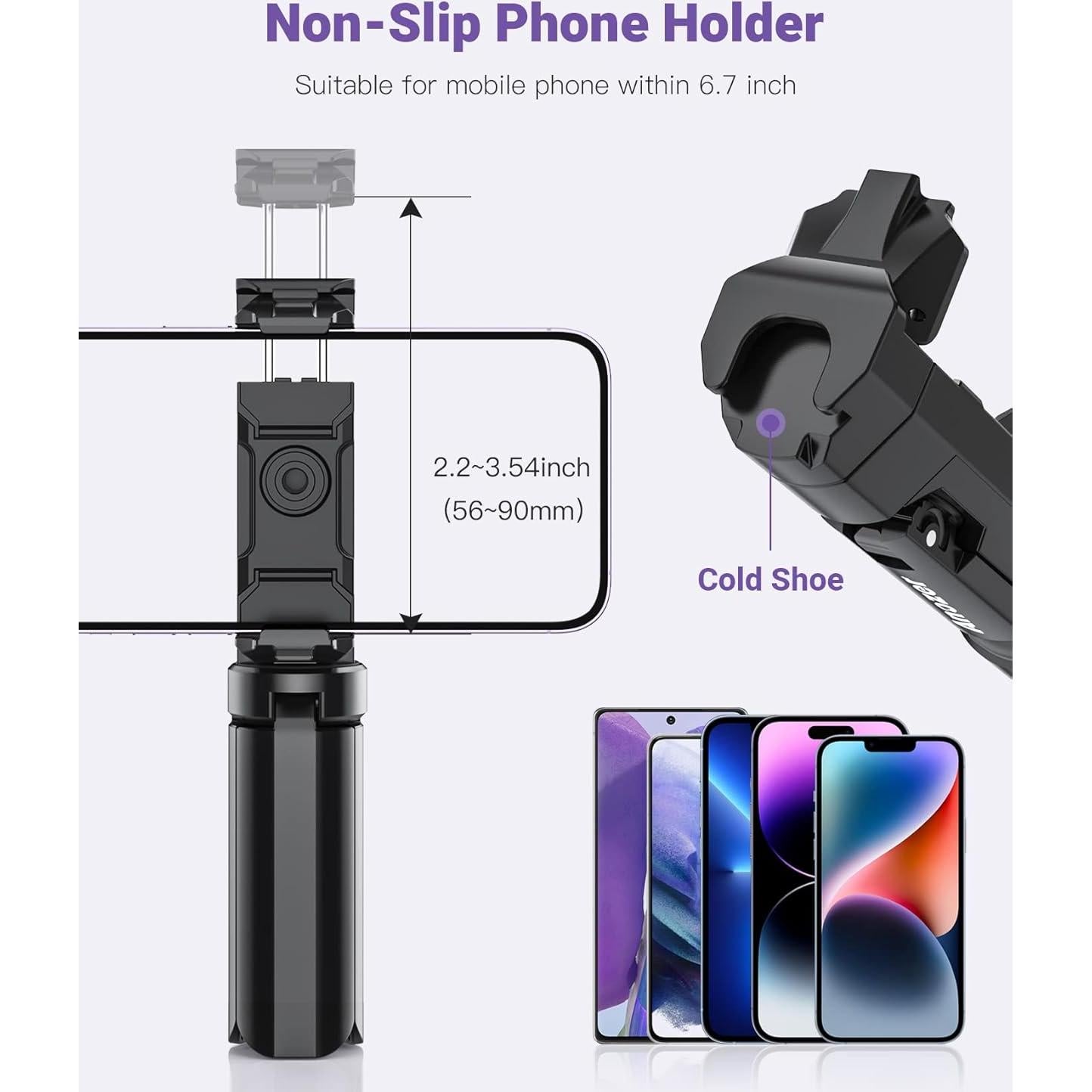 Mini Trípode Anozer 3 en 1 con Soporte Universal para Teléfono