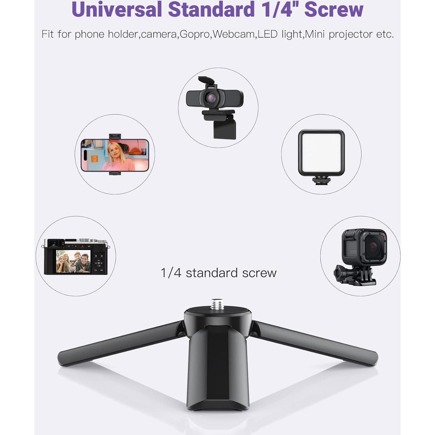 Mini Trípode Anozer 3 en 1 con Soporte Universal para Teléfono