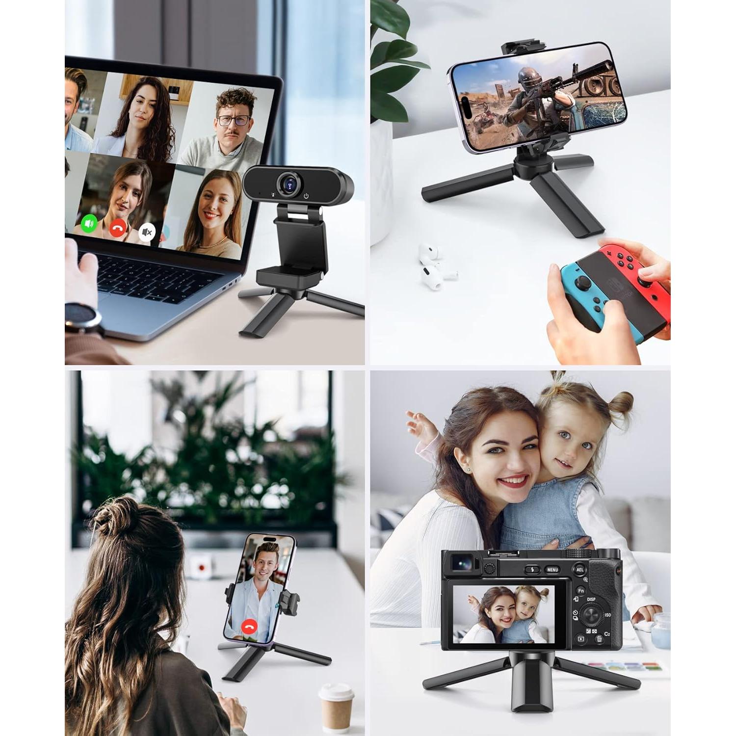 Mini Trípode Anozer 3 en 1 con Soporte Universal para Teléfono