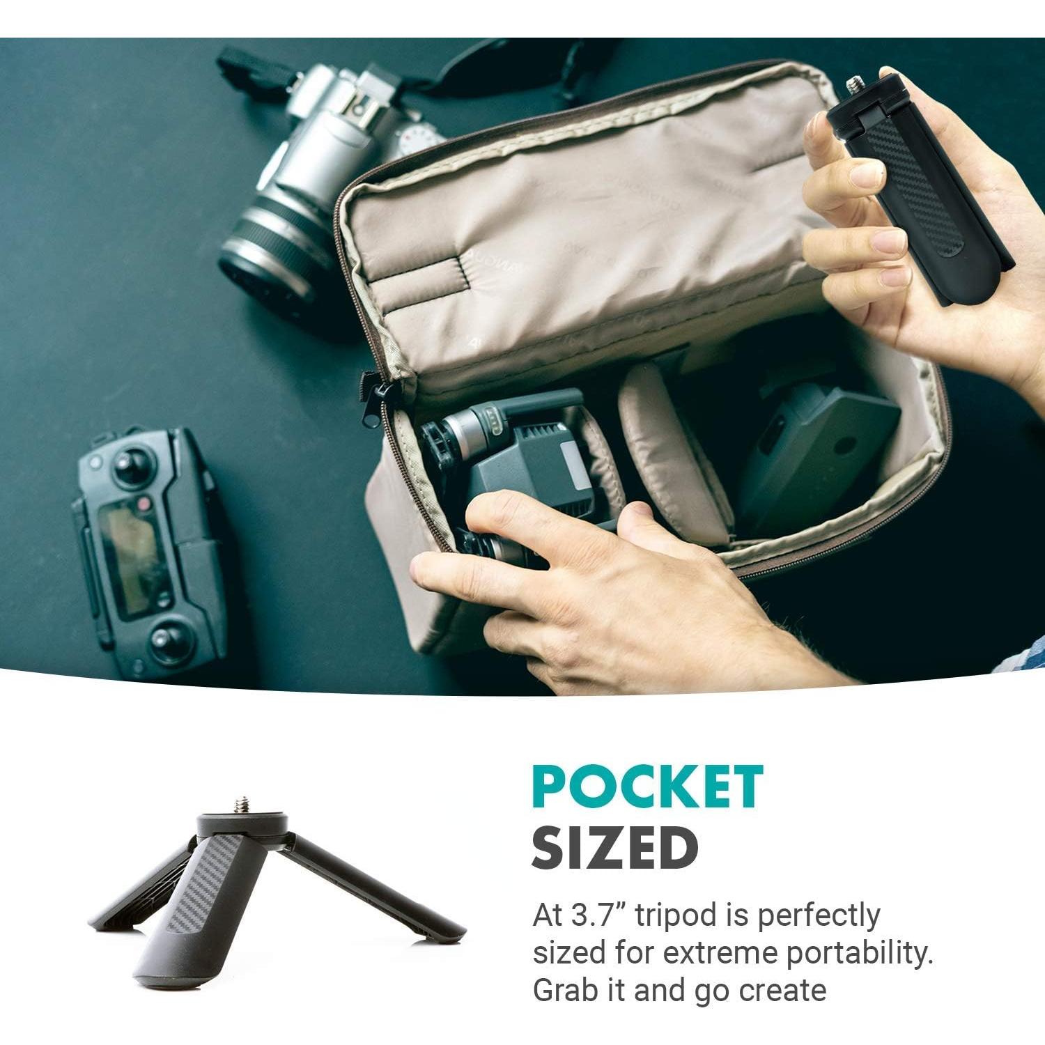 Trípode Compacto Mini Movo TR-1 para Cámara y GoPro