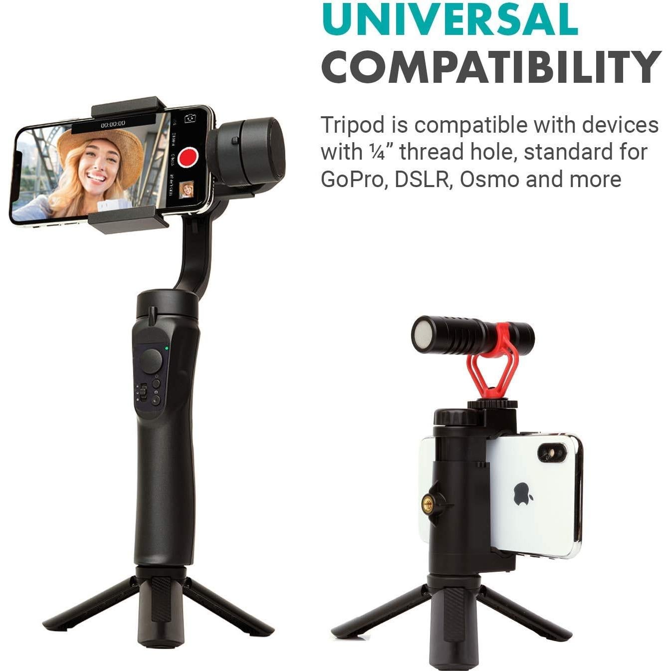 Trípode Compacto Mini Movo TR-1 para Cámara y GoPro