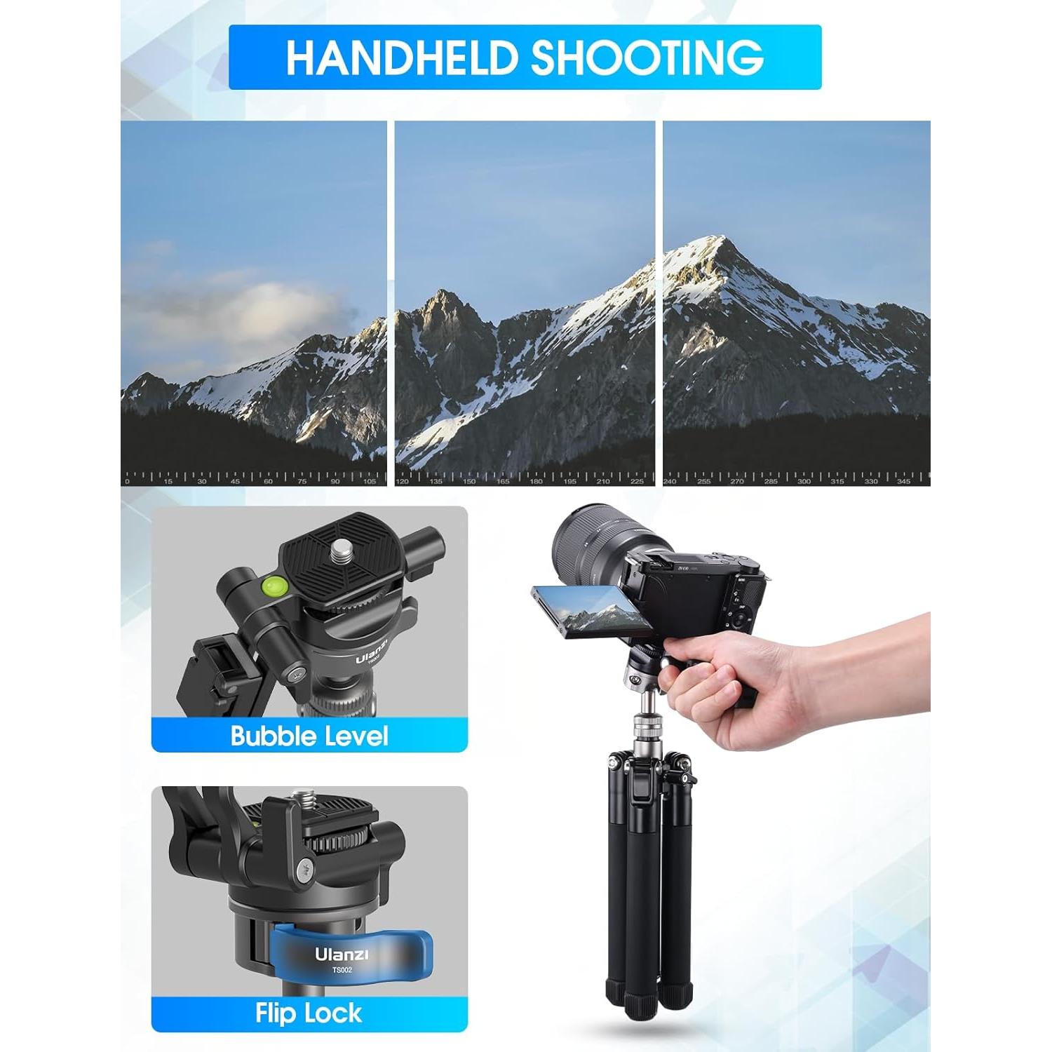 Trípode Mini ULANZI MT-63 Plegable 57" Aluminio 5kg