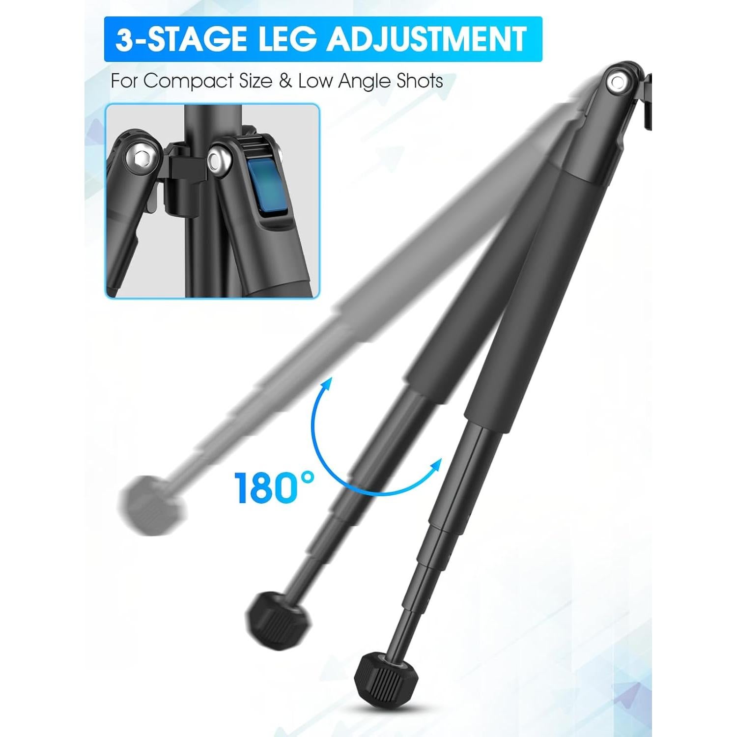 Trípode Mini ULANZI MT-63 Plegable 57" Aluminio 5kg