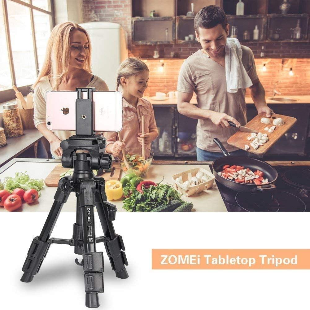 Trípode de Mesa Zomei Q100 para Cámara DSLR, 3 Vías, 51cm