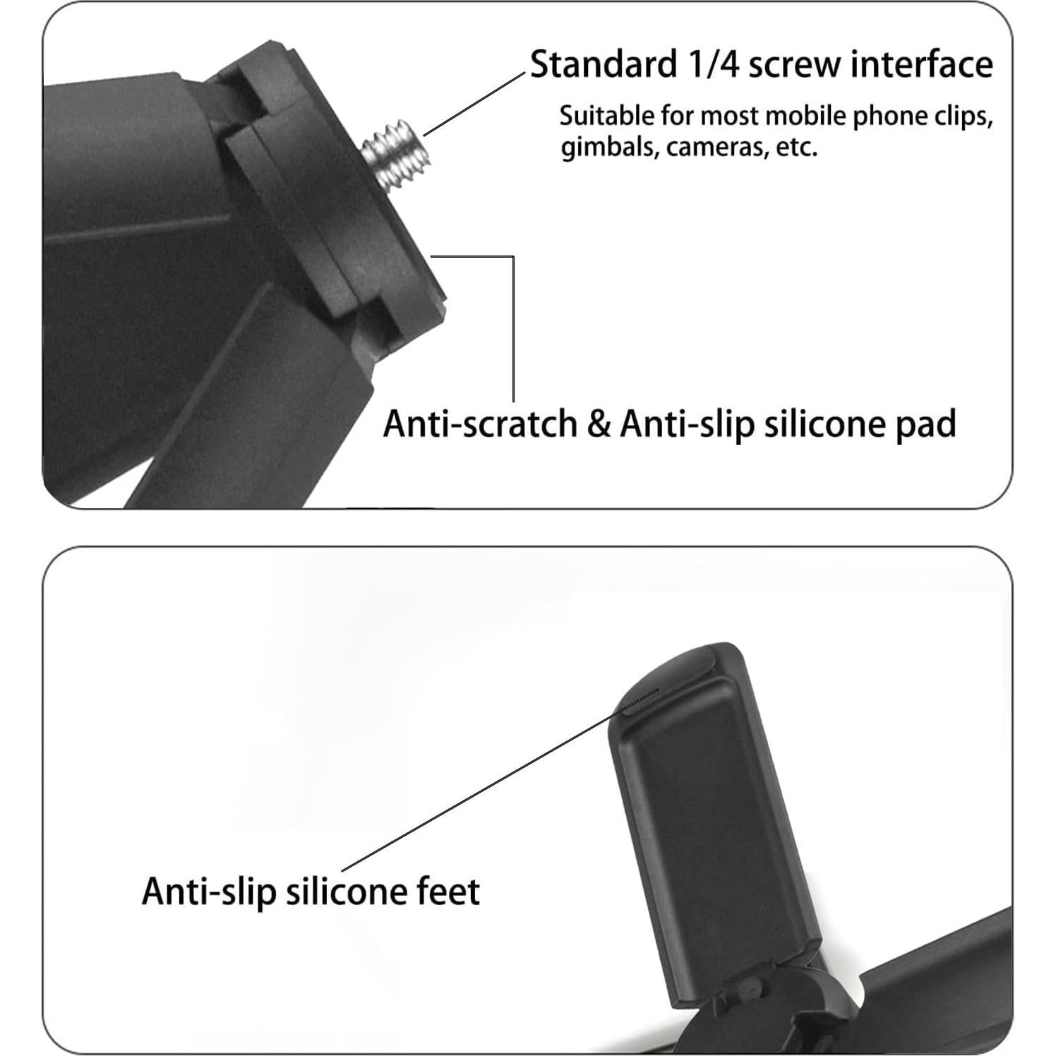 Mini Trípode Plegable MINGVEN para DJI Osmo Pocket 3/2 y GoPro