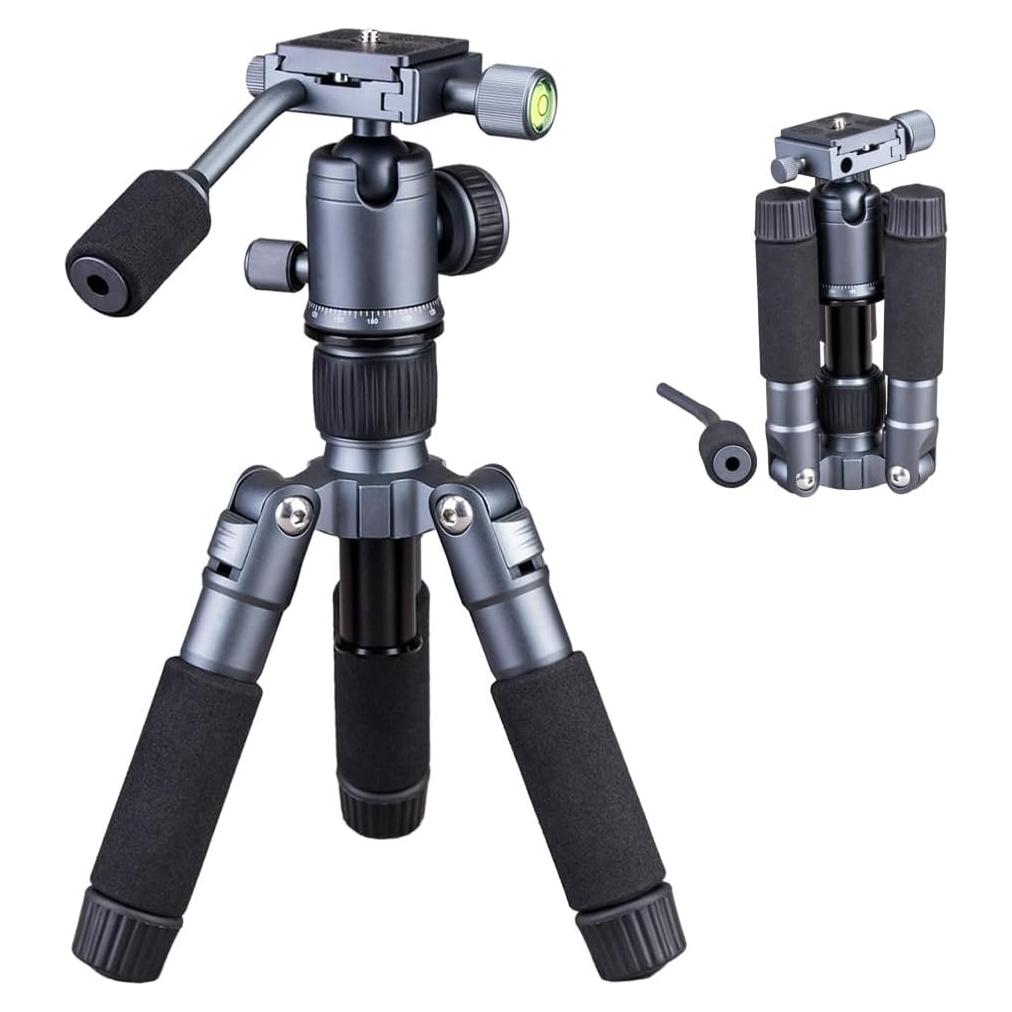 Trípode Mini Portátil JAFUQAW 52cm con Cabezal de Bola 360°