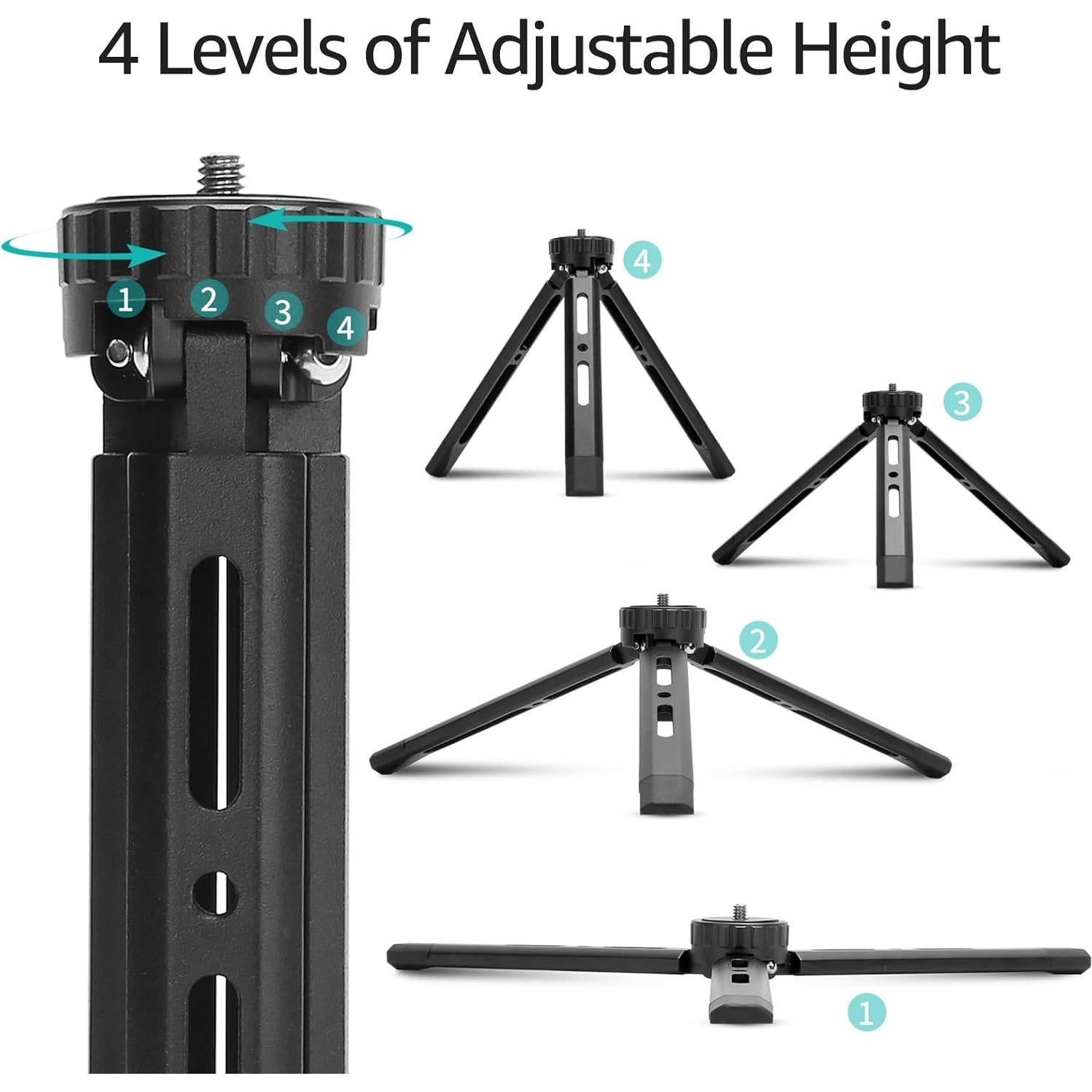 Trípode Mini de Metal Andoer para Cámara DSLR y Proyector
