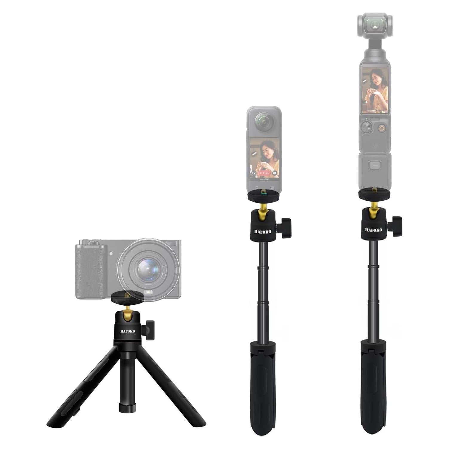 Trípode Extensible Mini HAFOKO para Smartphone y DJI Osmo Pocket 3