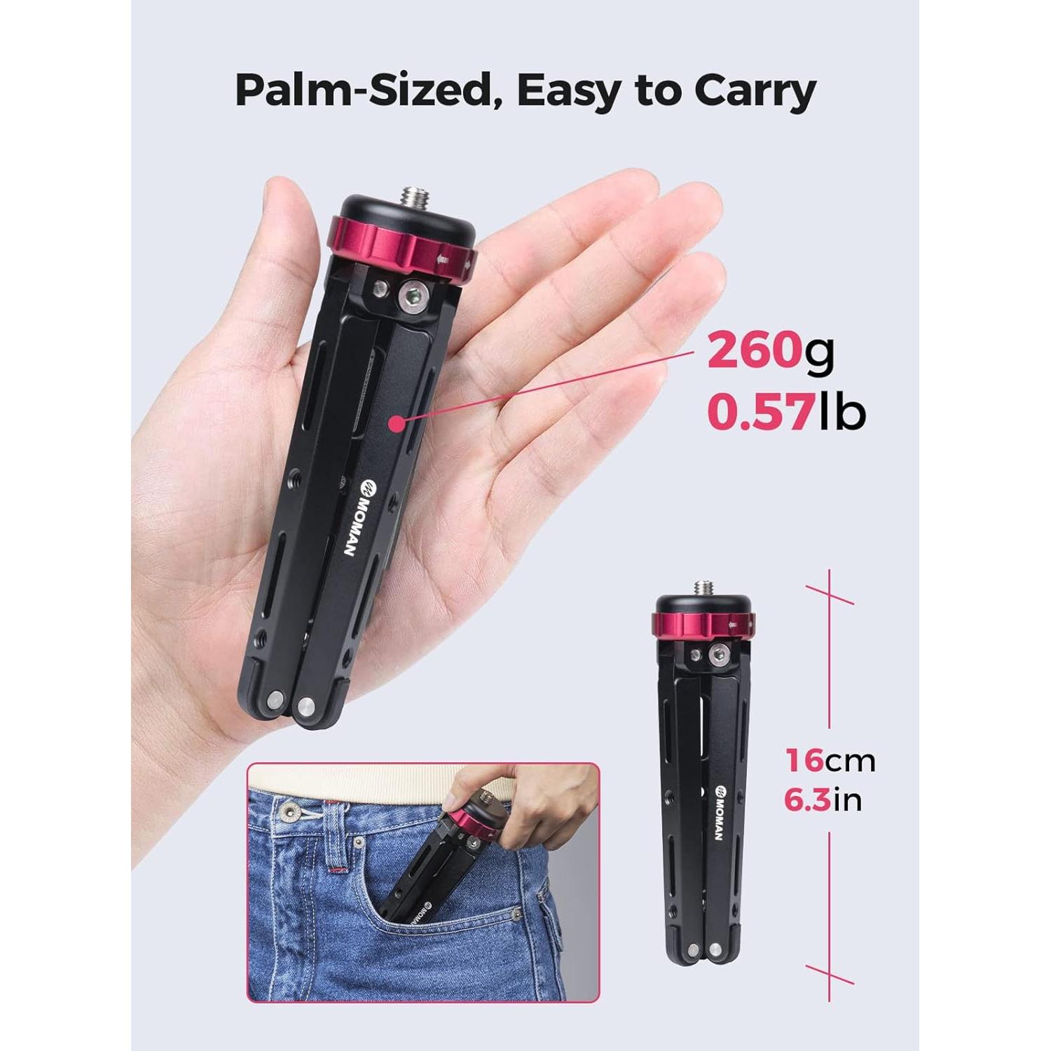 Trípode Moman TT07 con Seguimiento Facial Automático 175 cm