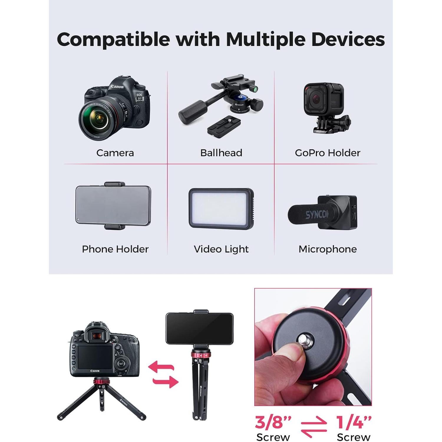 Trípode Moman TT07 con Seguimiento Facial Automático 175 cm