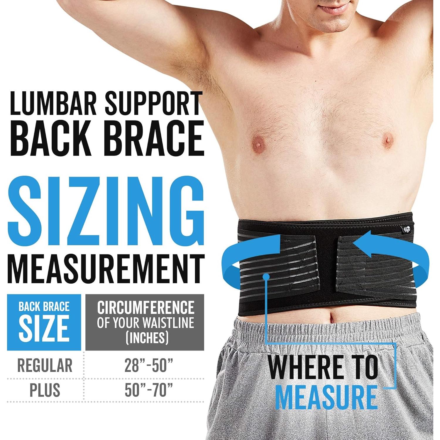 Faja Soporte Lumbar Bodyprox Unisex 71-127 cm Ajustable