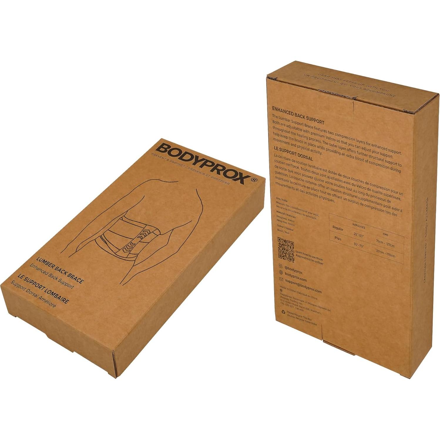 Faja Soporte Lumbar Bodyprox Unisex 71-127 cm Ajustable